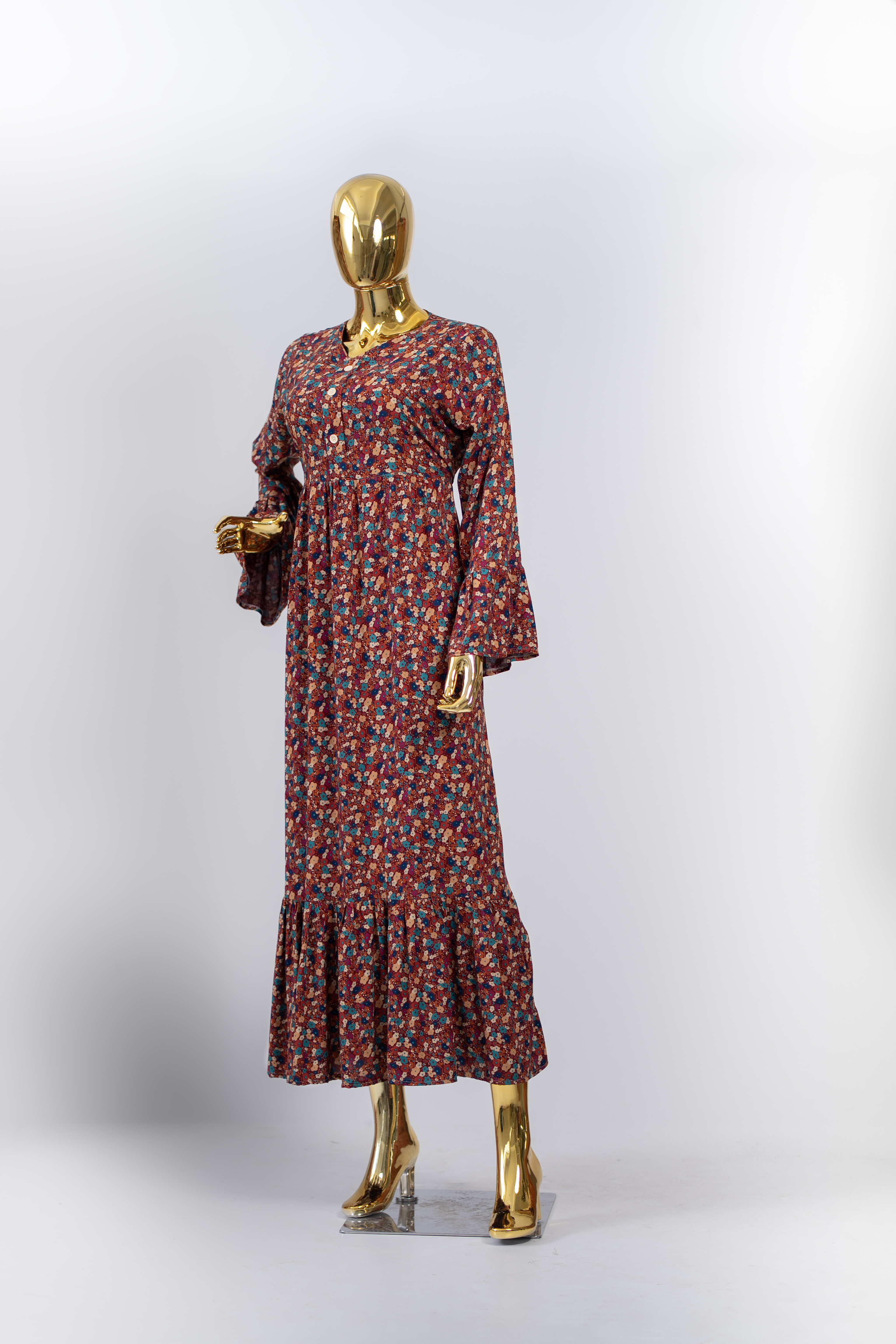 Long Sleeve Floral Maxi Dress