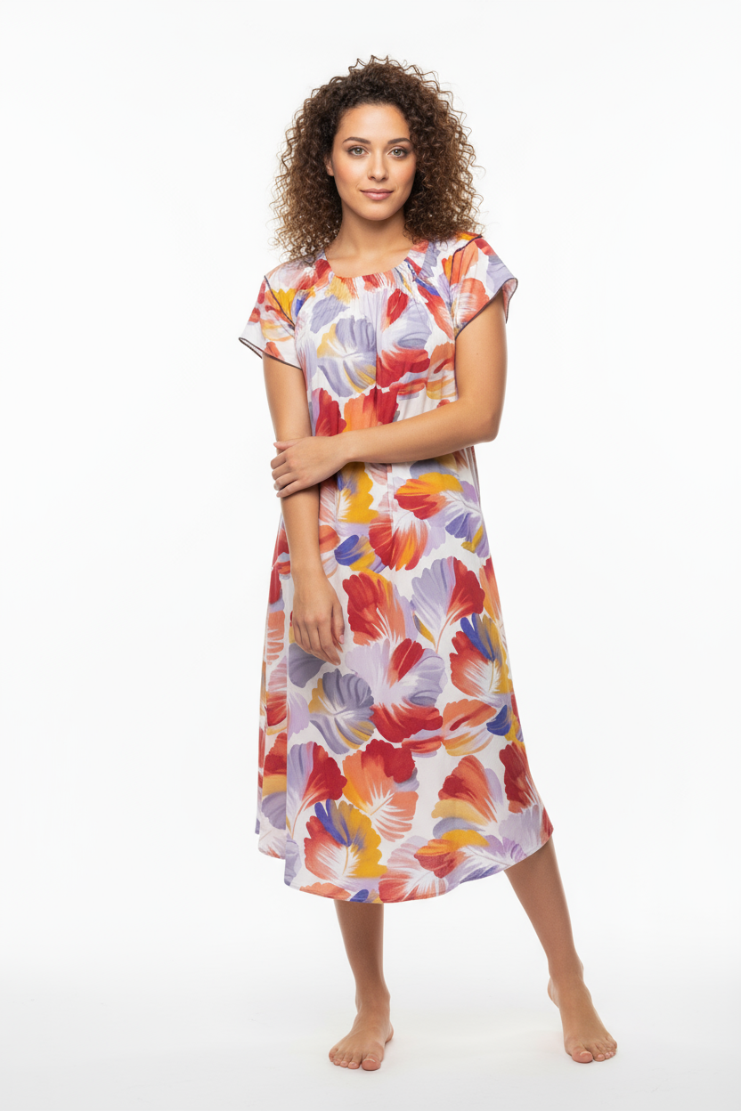 Floral Print Midi Dress