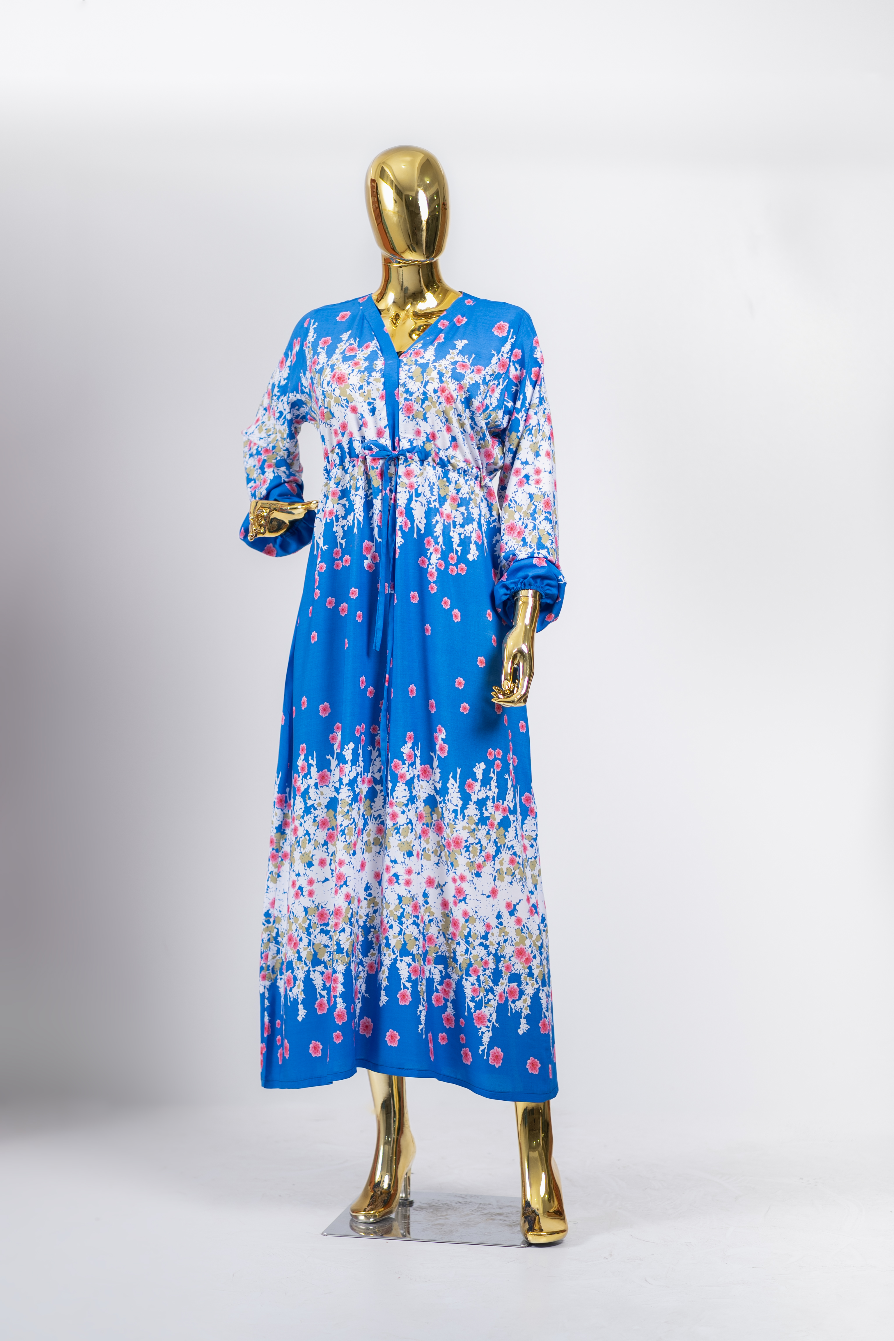 Blue Floral Maxi Dress