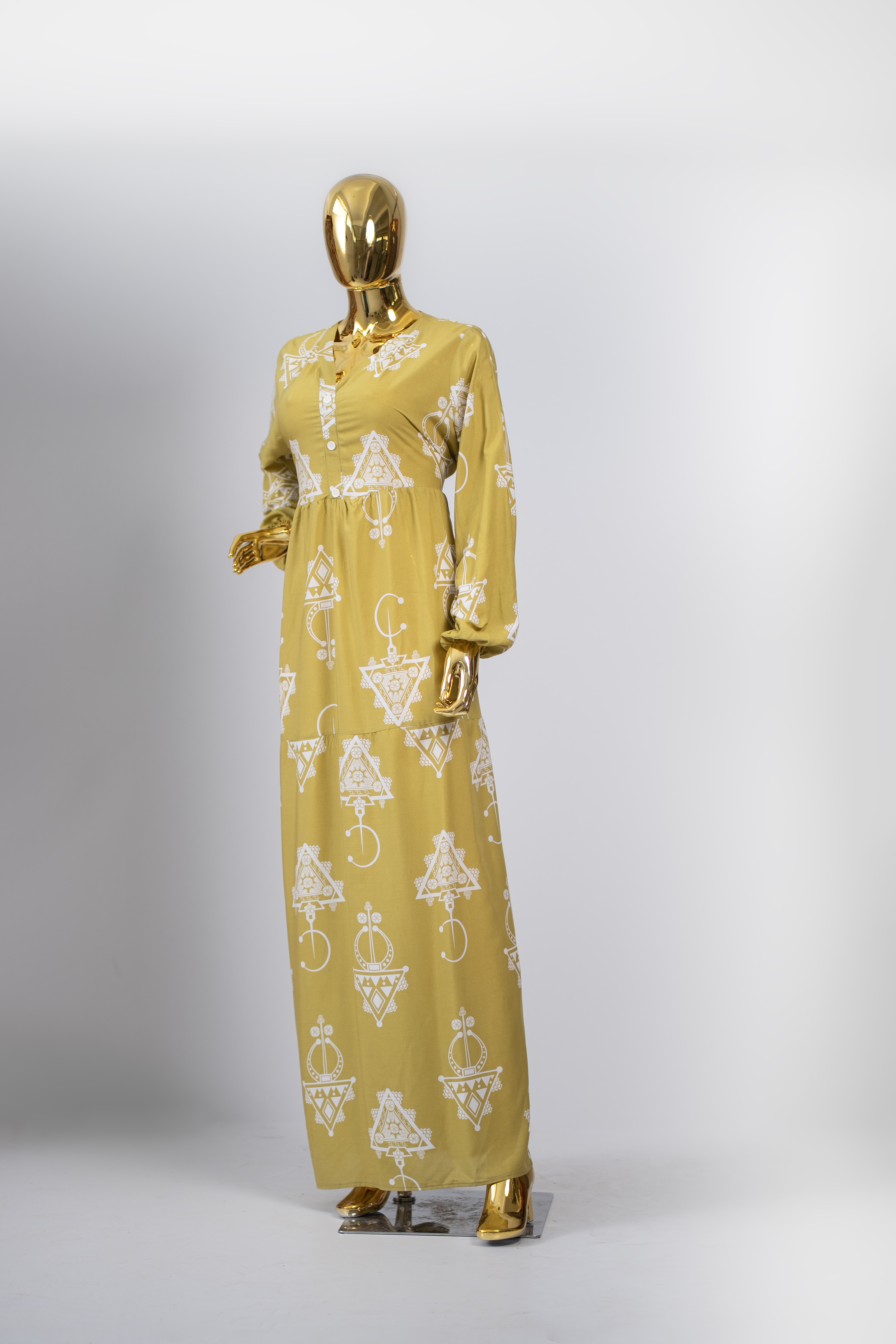 Elegant Printed Maxi Dress