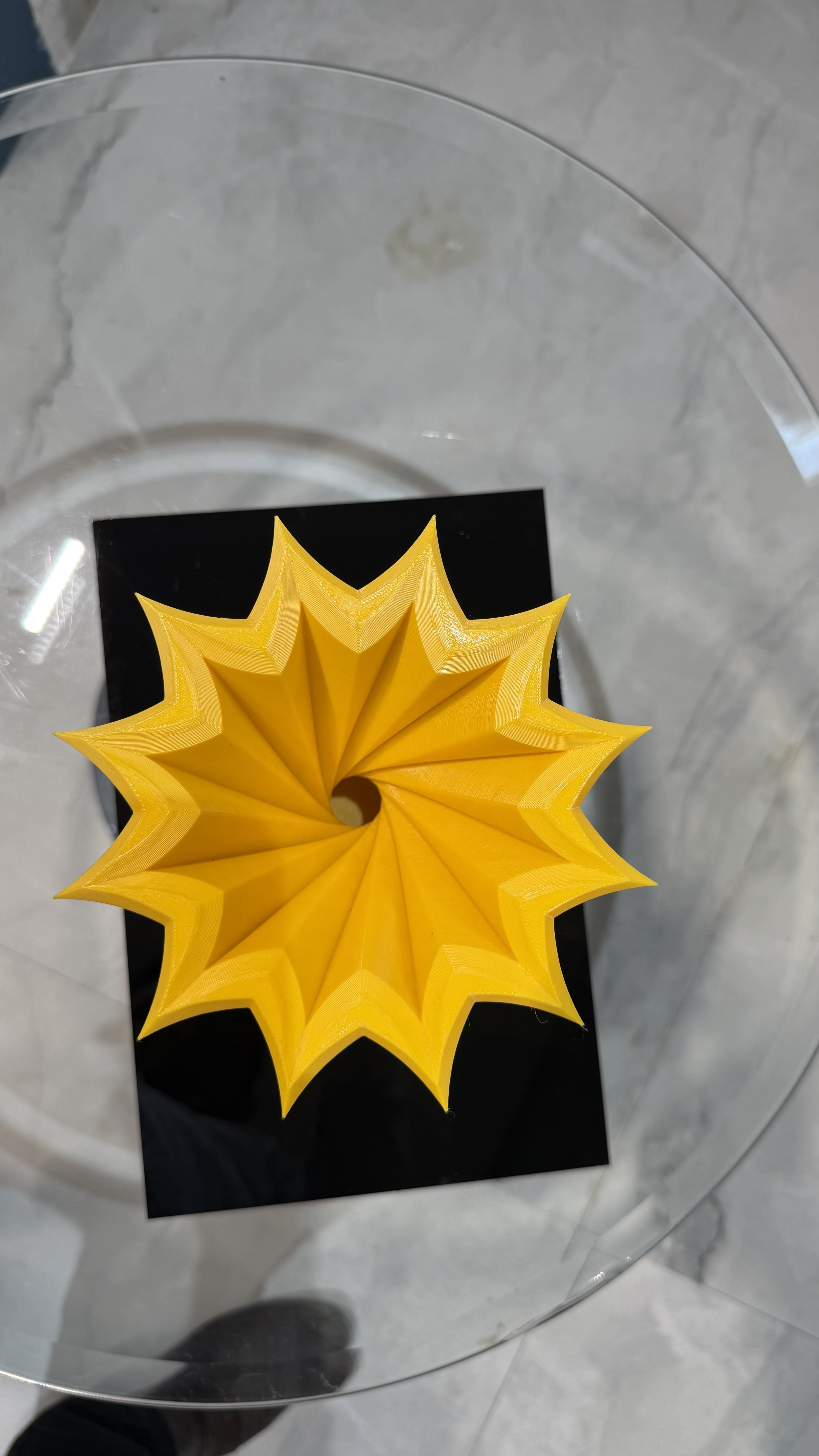 Geometric Yellow Vase