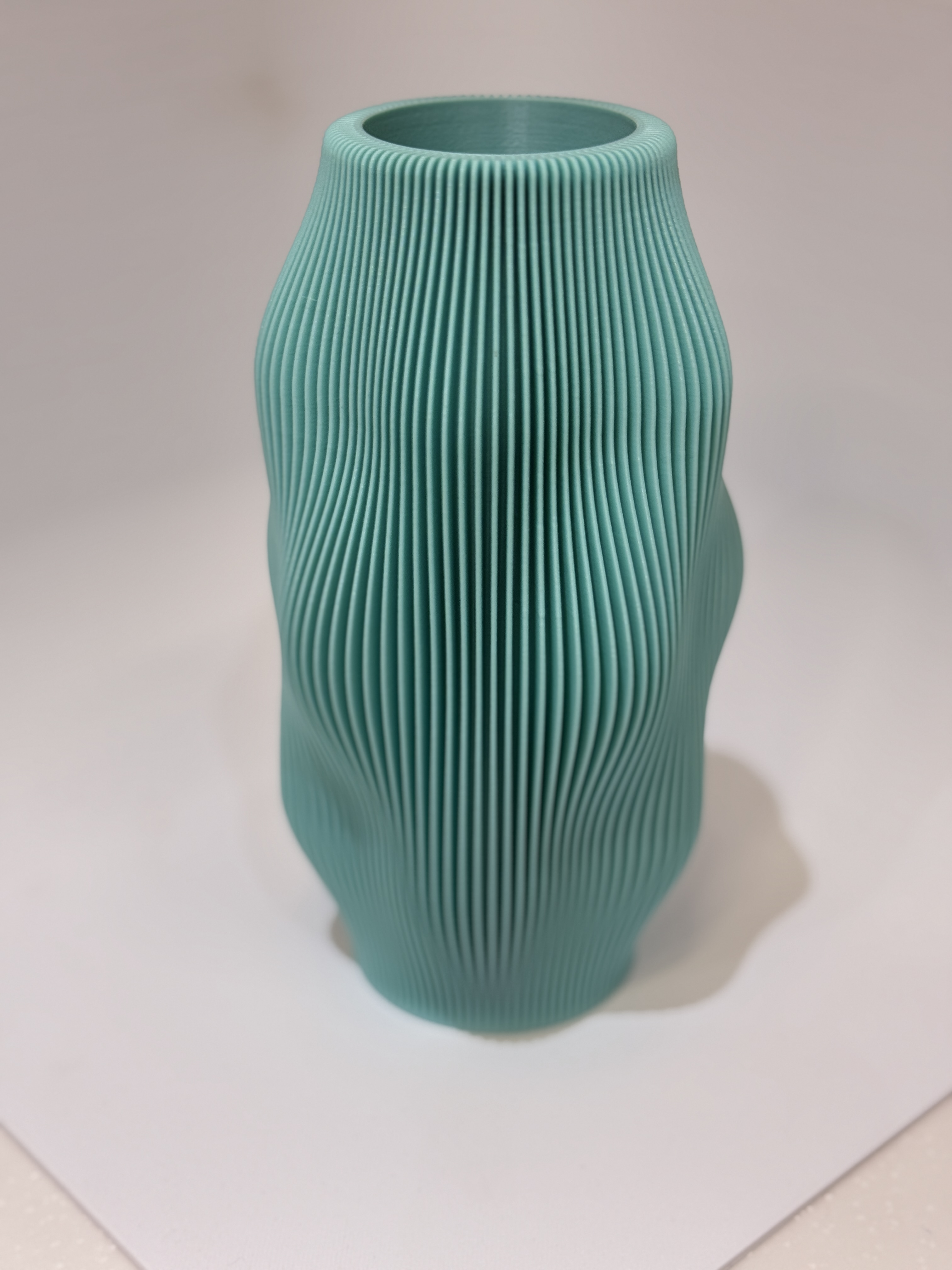 Modern Ribbed Vase