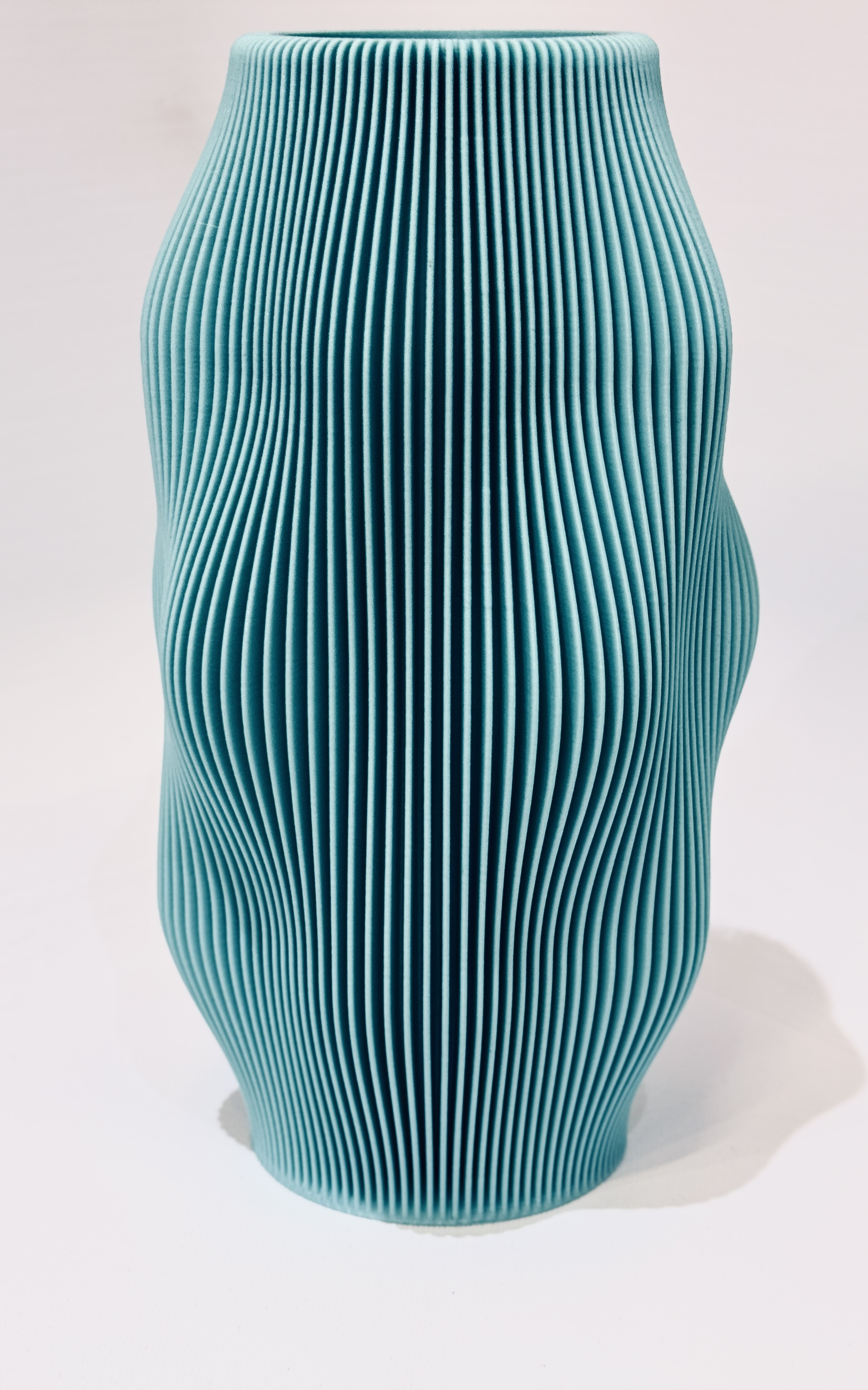 Modern Ribbed Vase