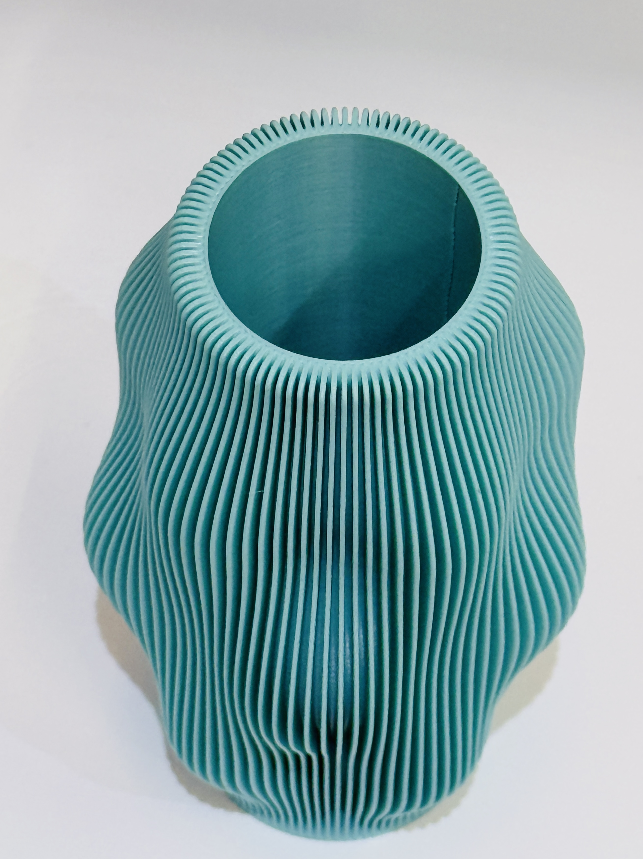 Modern Ribbed Vase