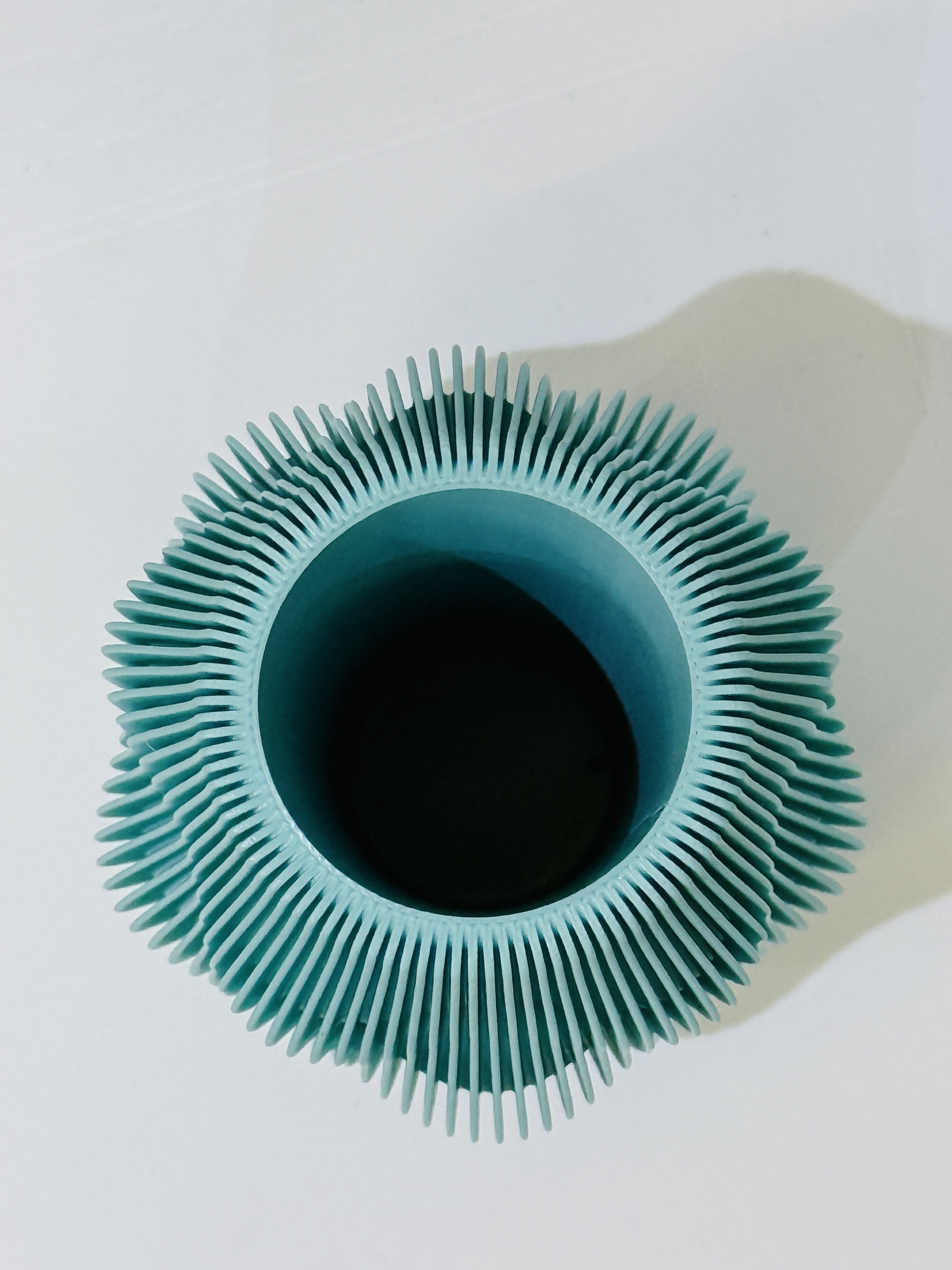 Modern Ribbed Vase