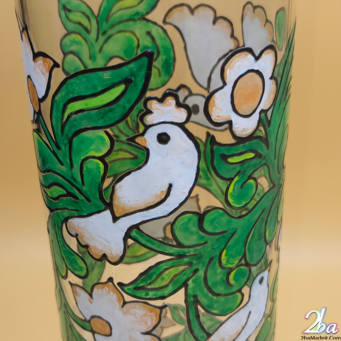 Elegant Handmade Glass Art Vase 2002