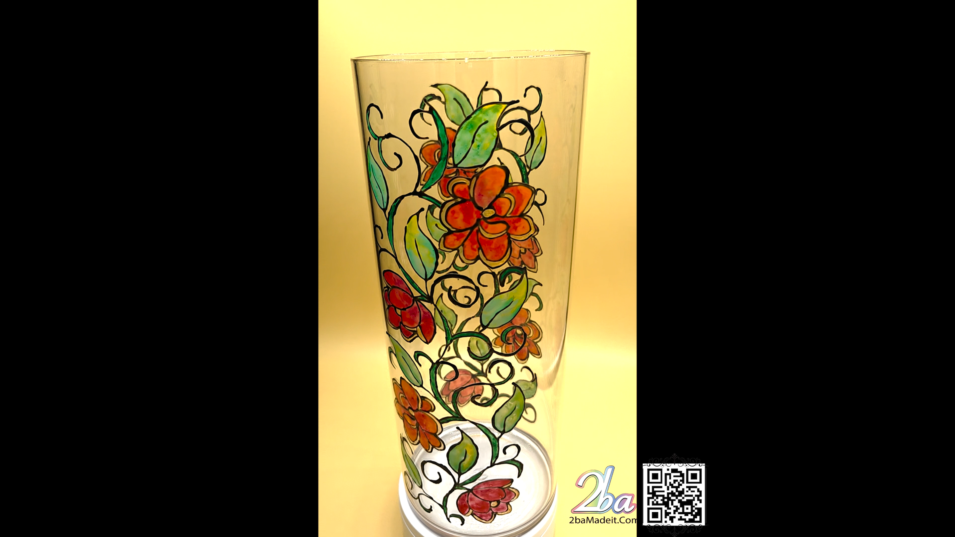 Elegant Handmade Glass Art Vase 3003