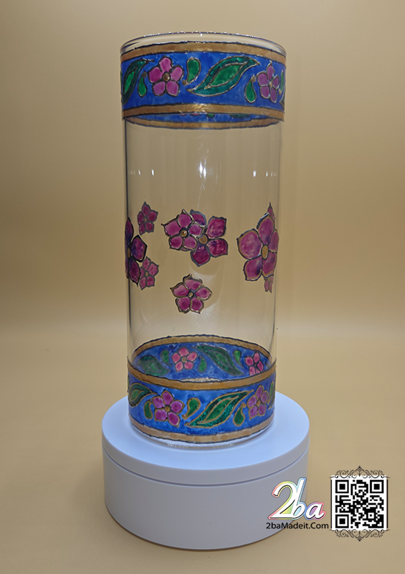 Elegant Handmade Glass Art Vase 6006