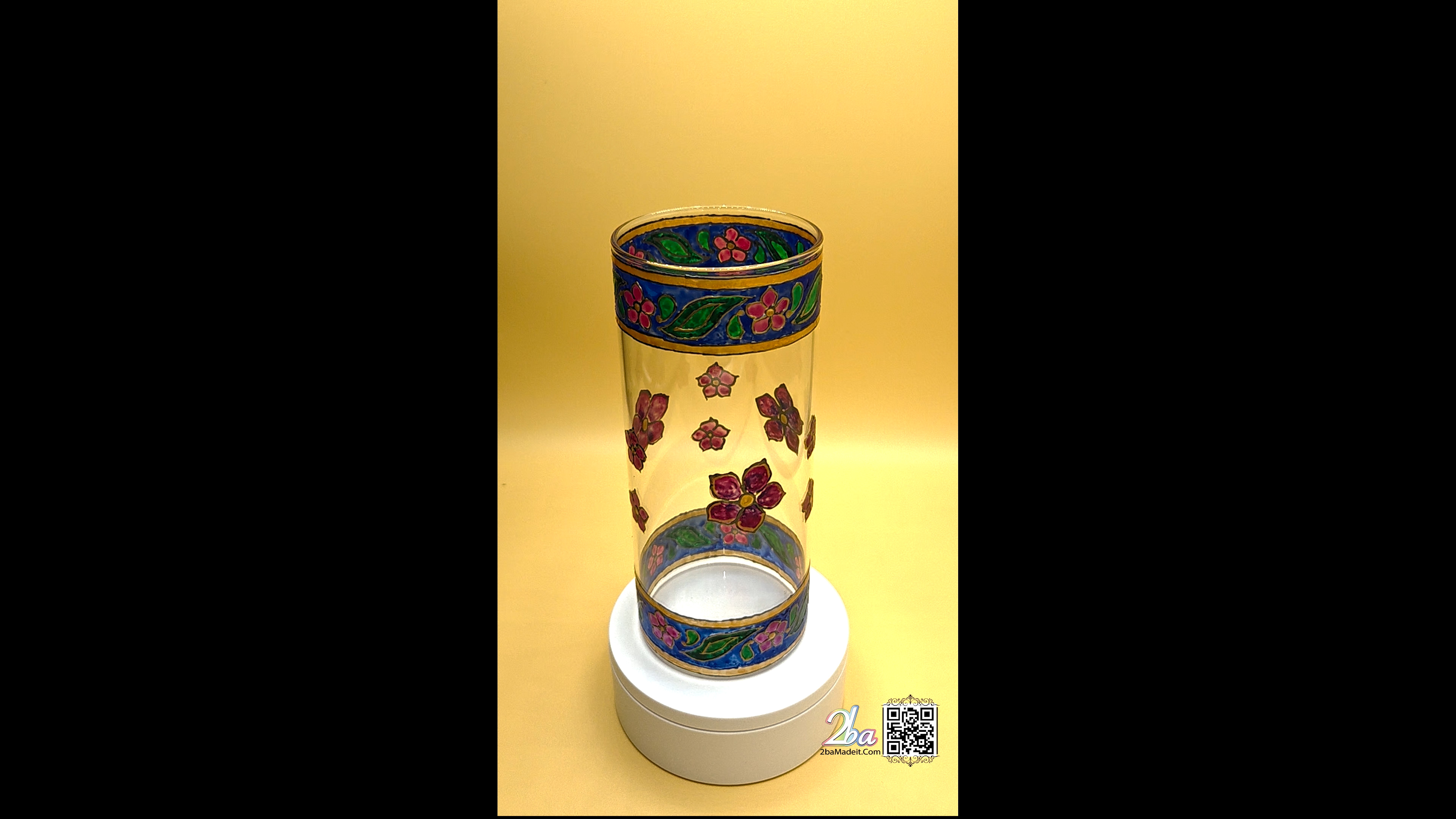 Elegant Handmade Glass Art Vase 6006