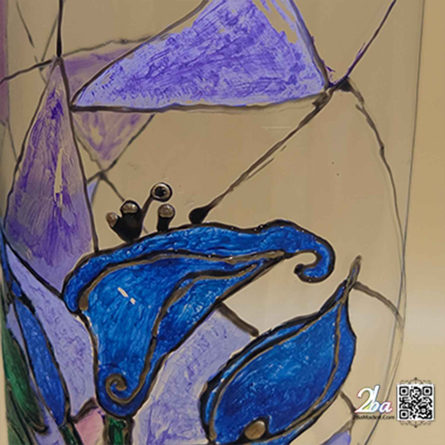 Elegant Handmade Glass Art Vase 7007