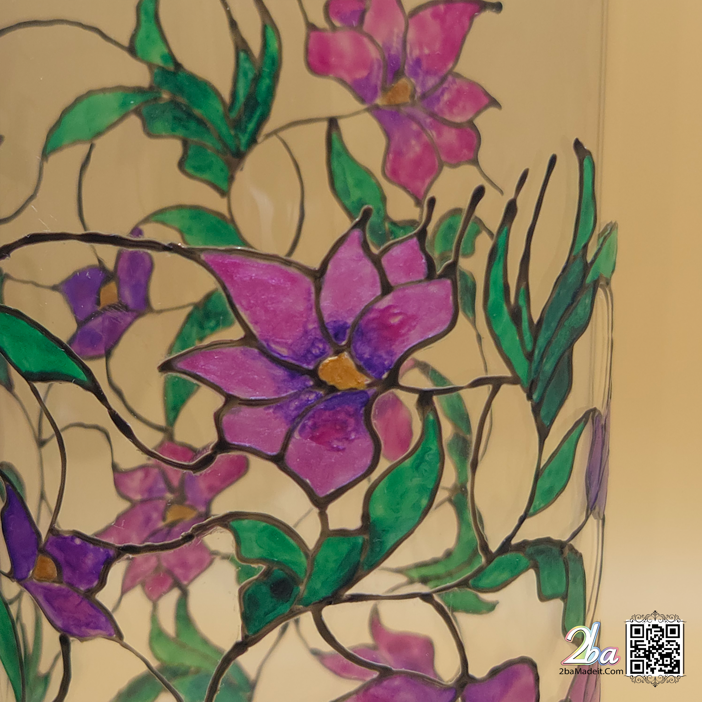 Elegant Handmade Glass Art Vase 9009