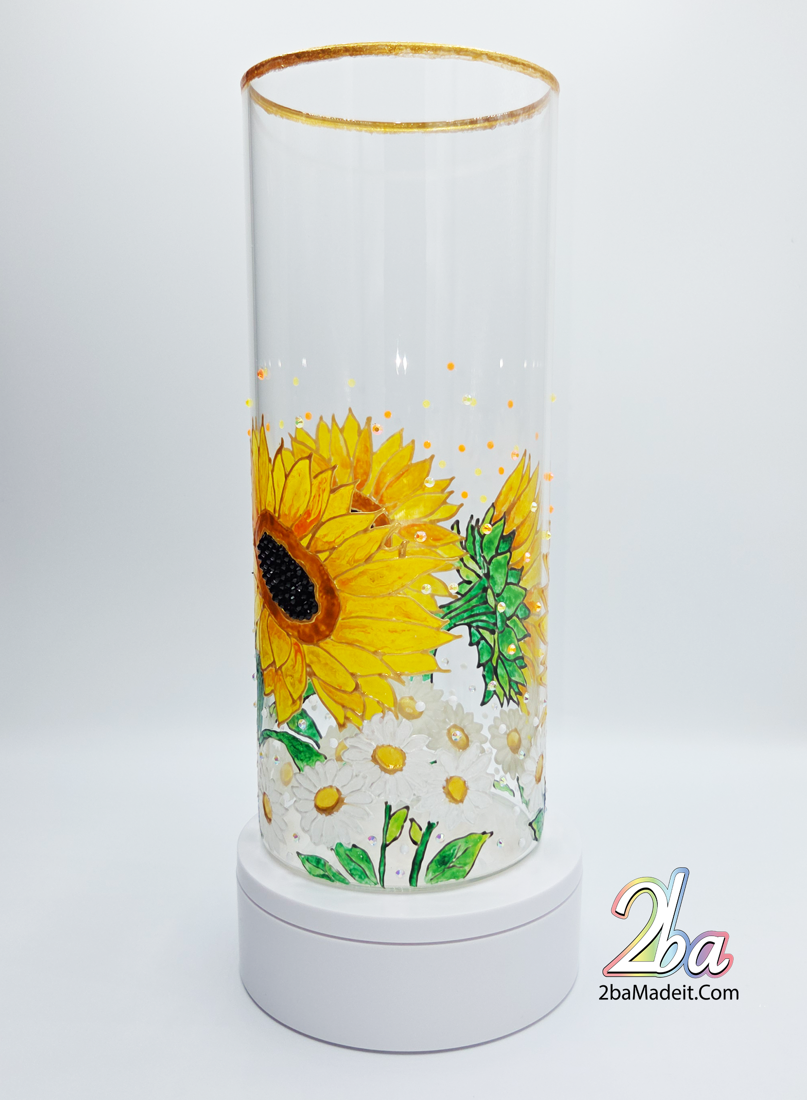 Elegant Handmade Glass Art Vase 100010