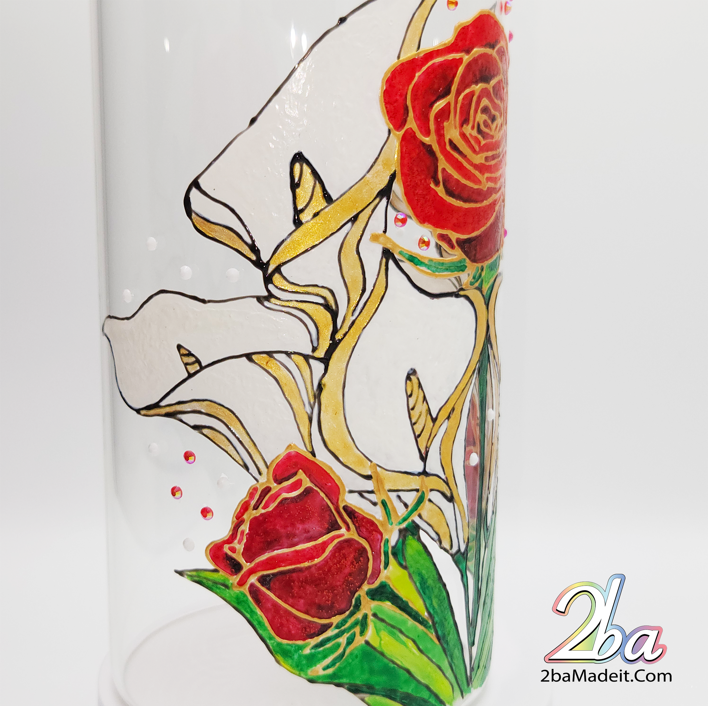 Elegant Handmade Glass Art Vase 110011