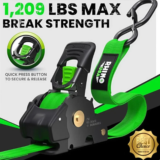 🎁 Limited Time – Upgraded 2025 Retractable Ratchet Strap (Perfect Gift for Men 💙)