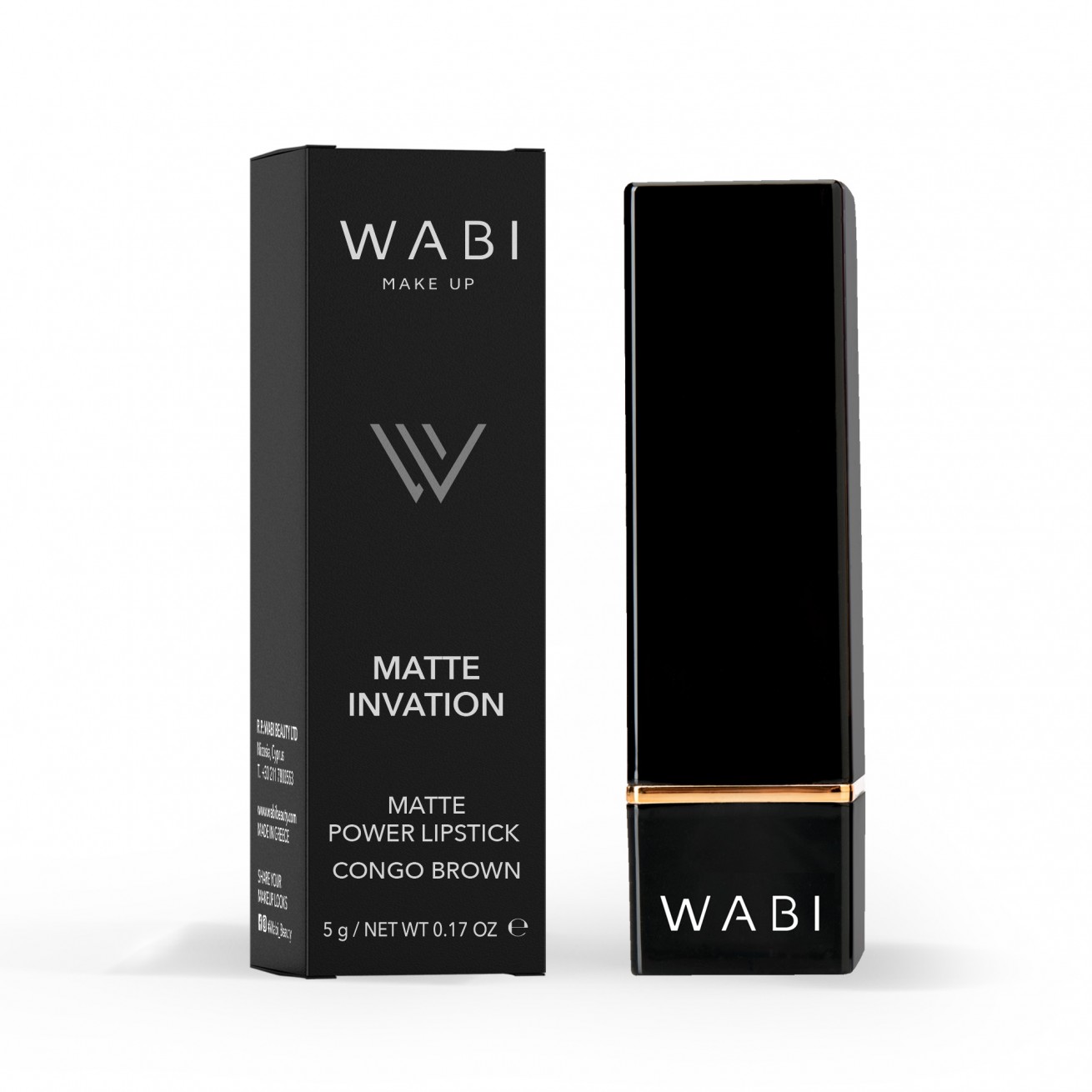 WABI Matte Invasion Lipstick - Congo Brown