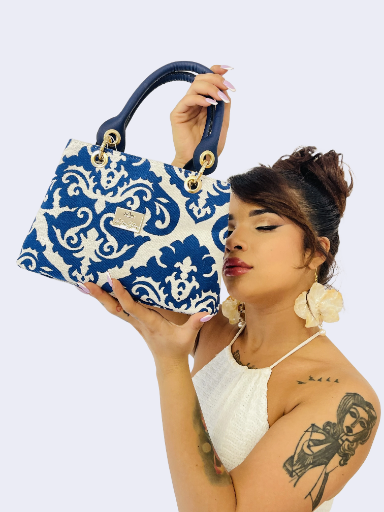 ΤΣΑΝΤΑ LITTLE STAR DAMASK BLUE