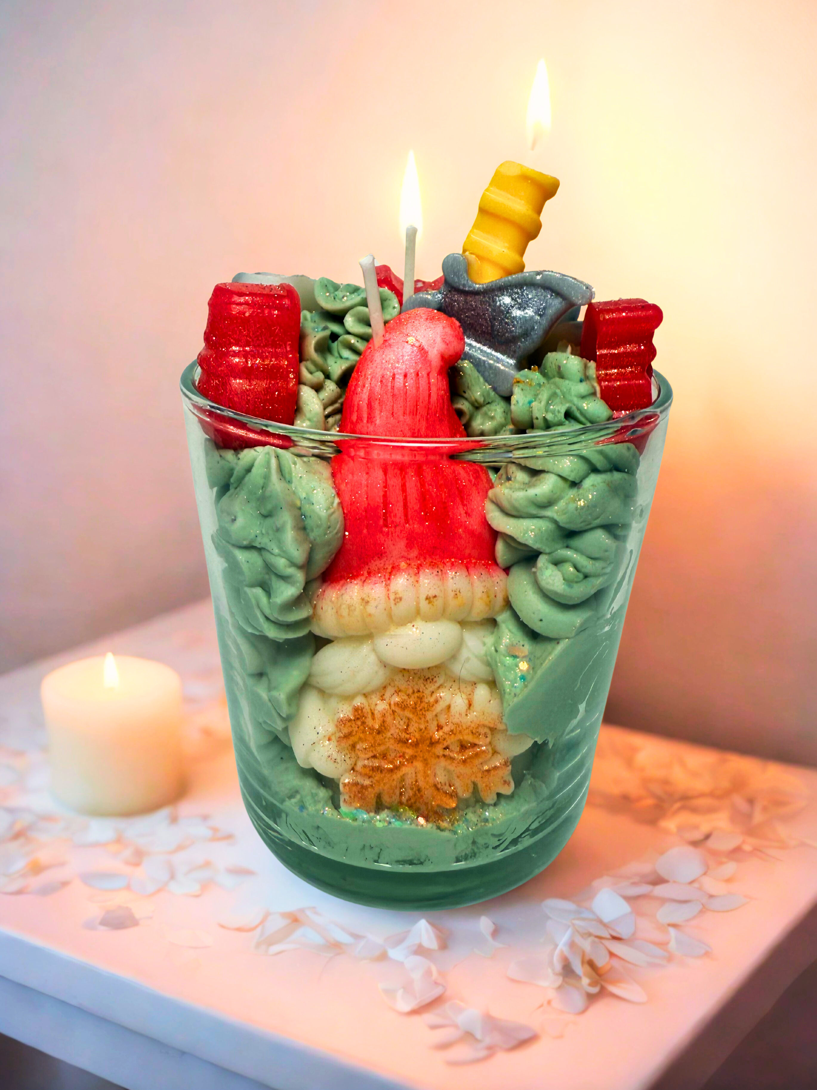 Αρωματικά κεριά φτιαγμένα με κερί μέλισσας και κερί σόγιας