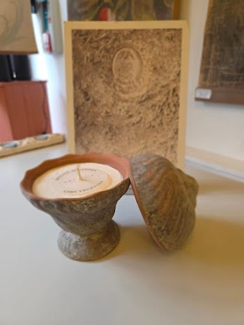 Bougie d'extérieur vase pot à feu en terre cuite Ø13×16