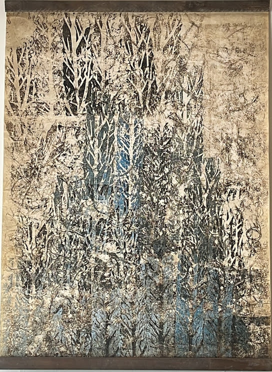Tapisserie artistique forêt