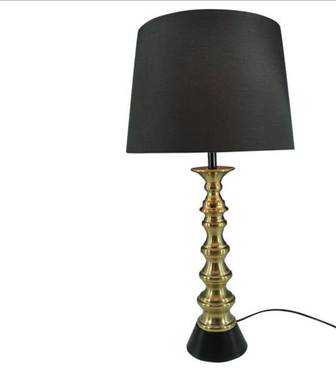 LAMPE DECO METAL 35X74CM