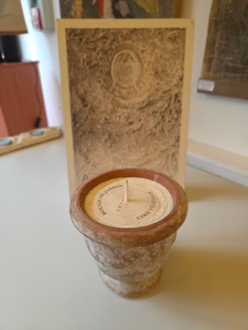 Bougie d'extérieur vase Anduze en terre cuite Ø8×12