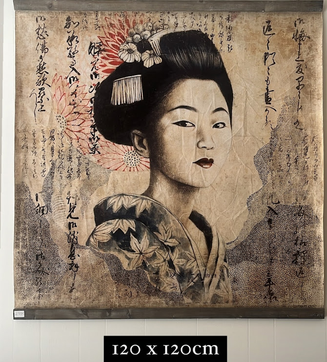 Tapisserie japonaise geisha