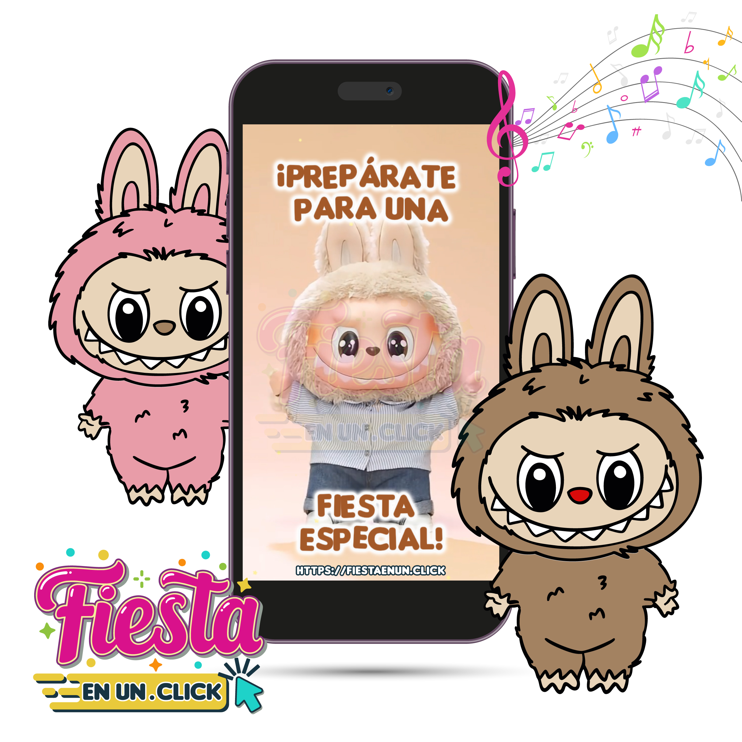 Invitación Video Labubu
