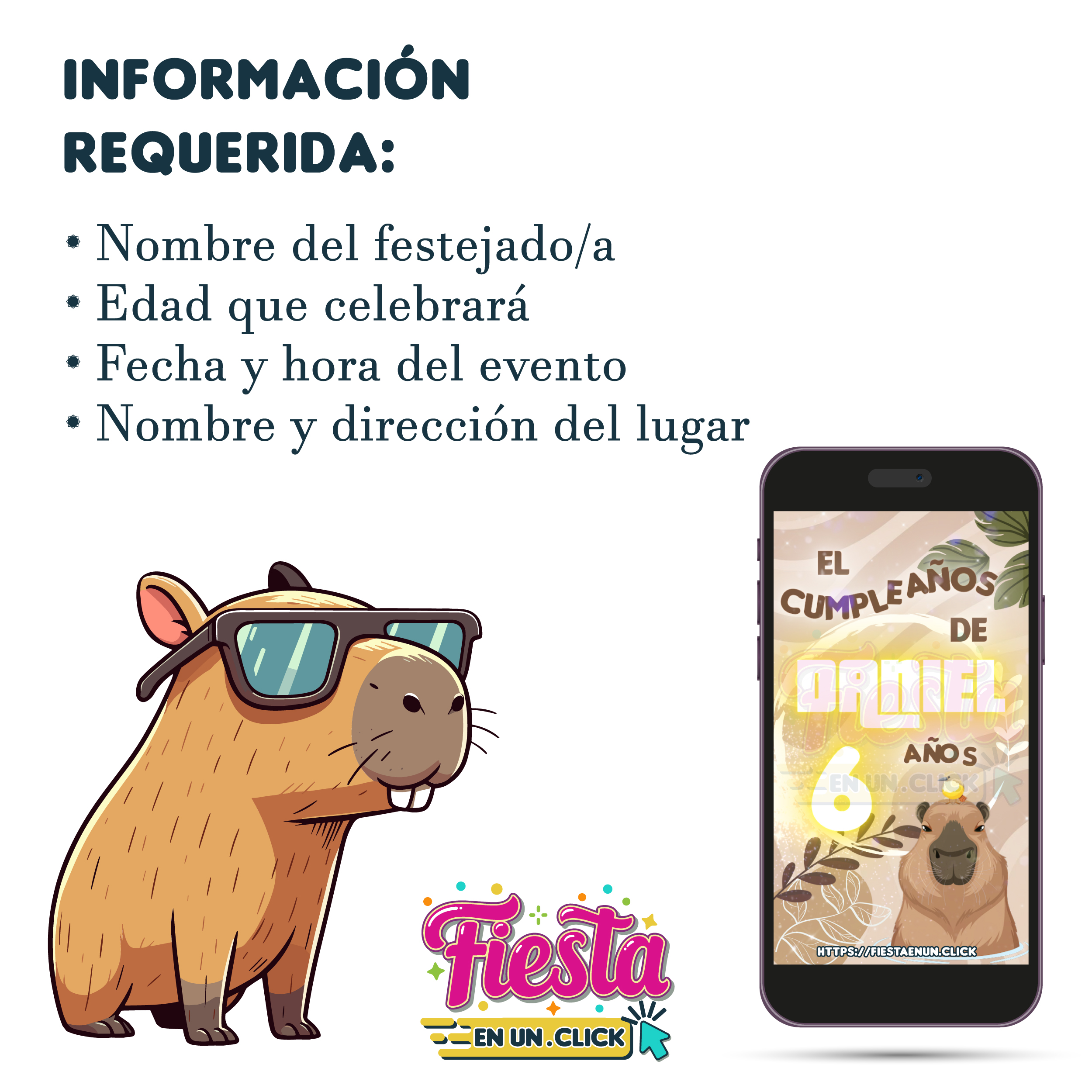 Invitación Video Capibara