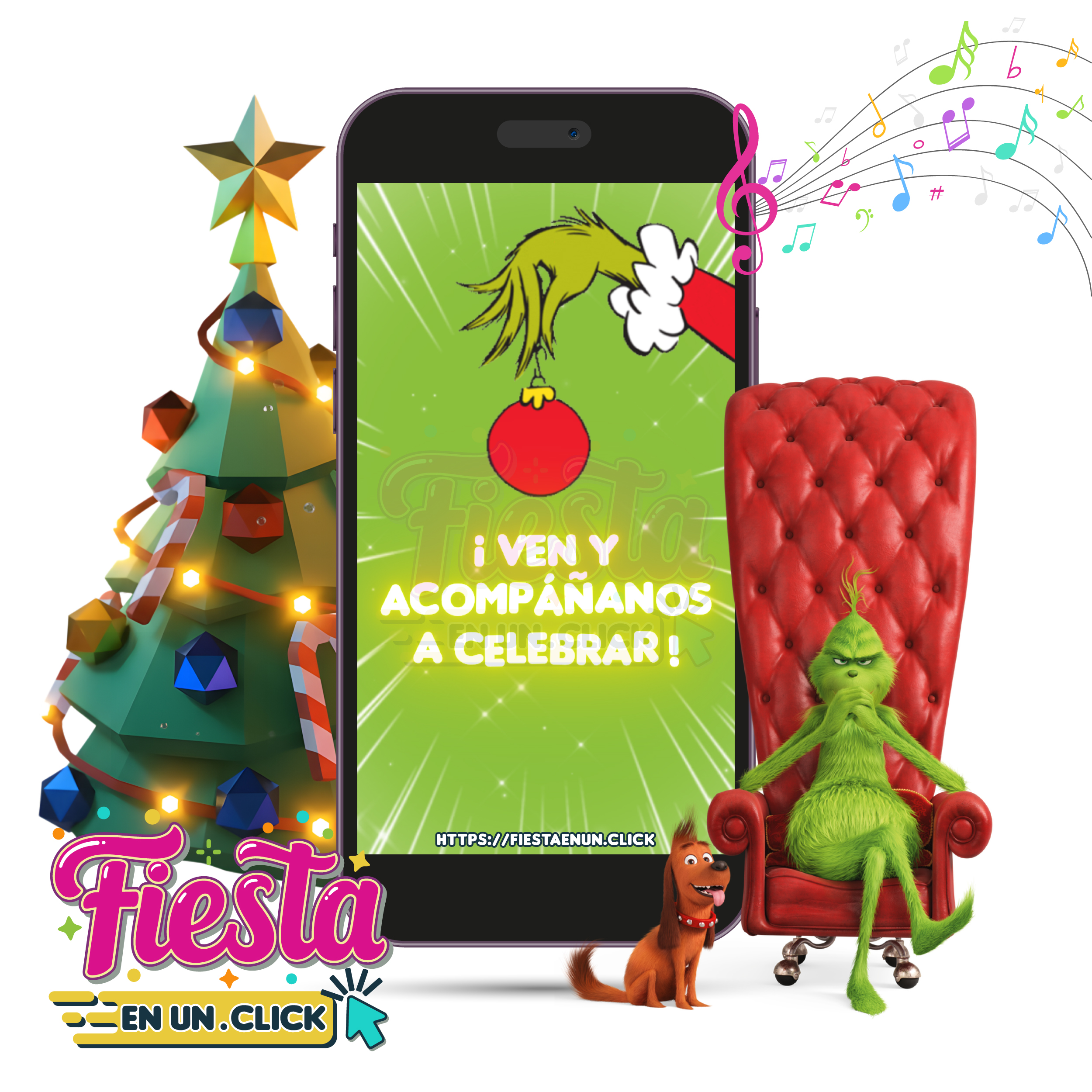 Invitación Video Mr. Grinch