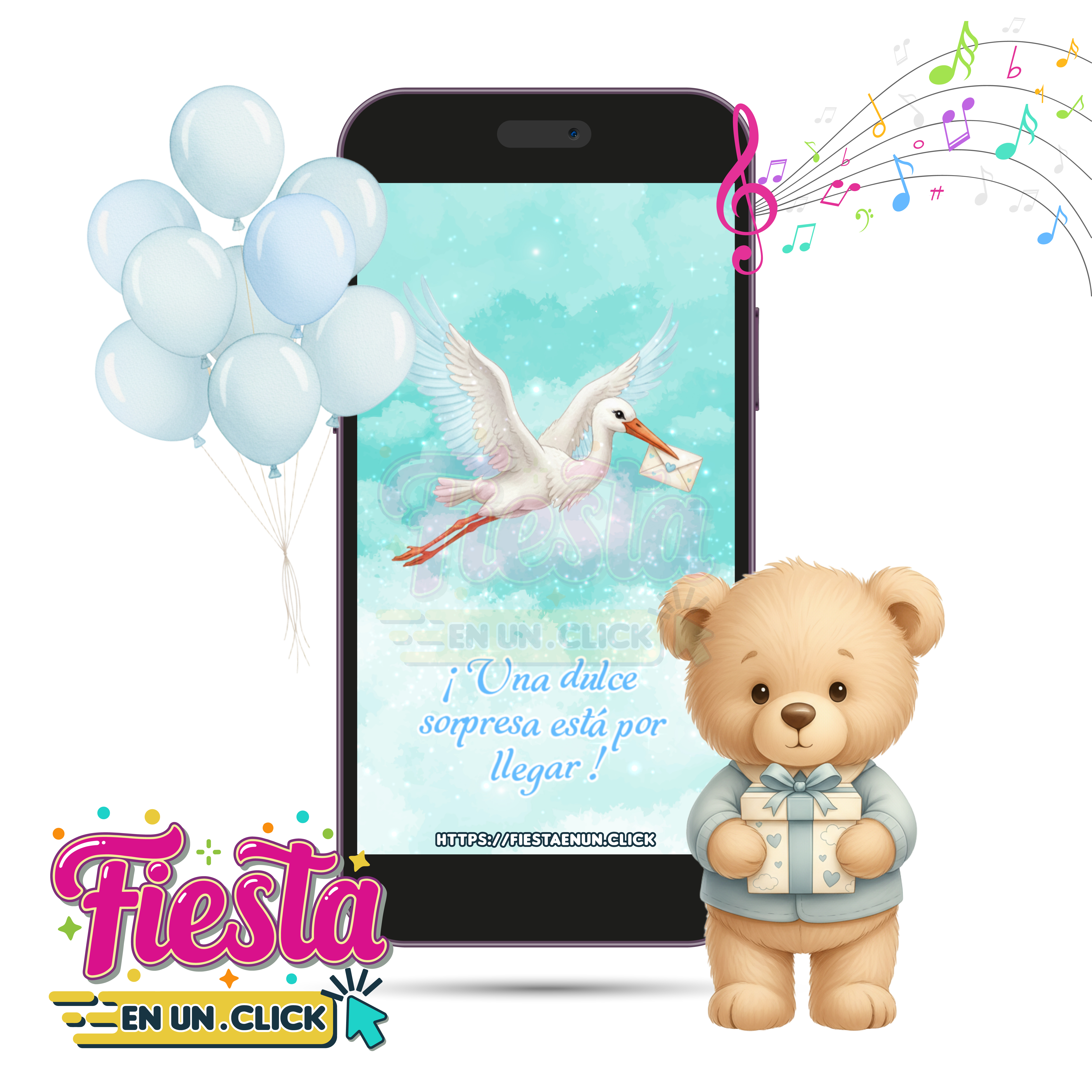 Invitación Video Baby Shower