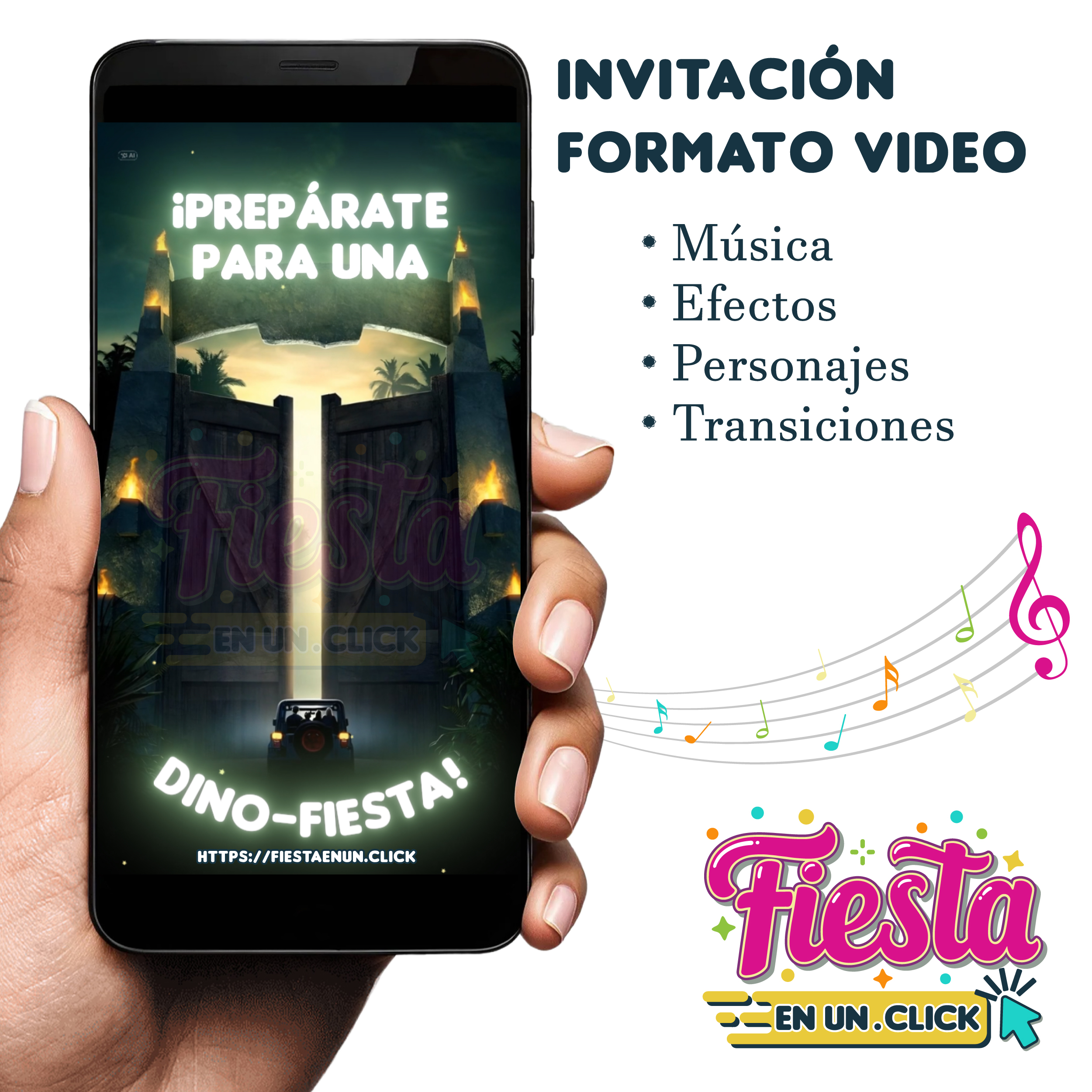 Invitación Video Dinosaurios