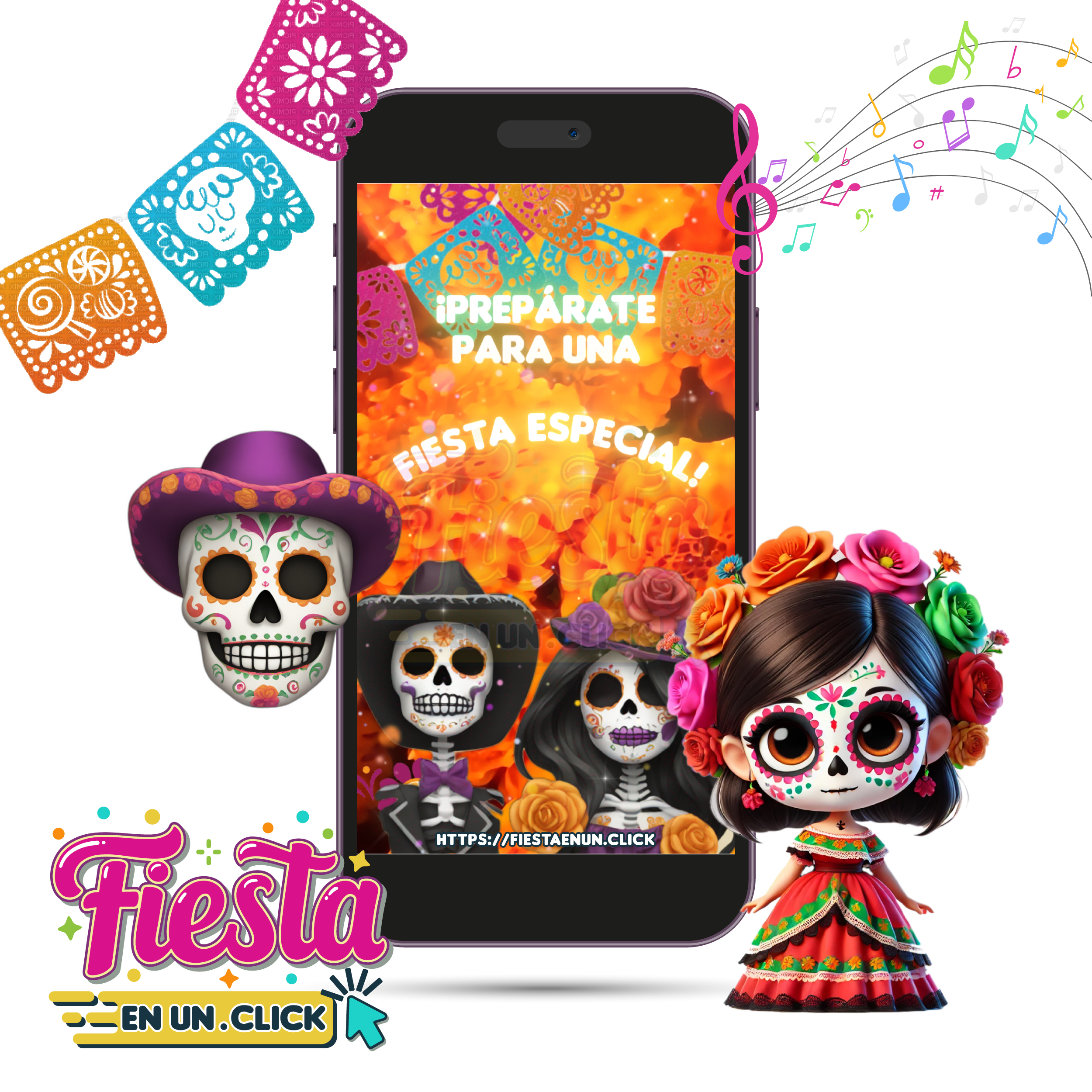 Invitación Video Día de Muertos