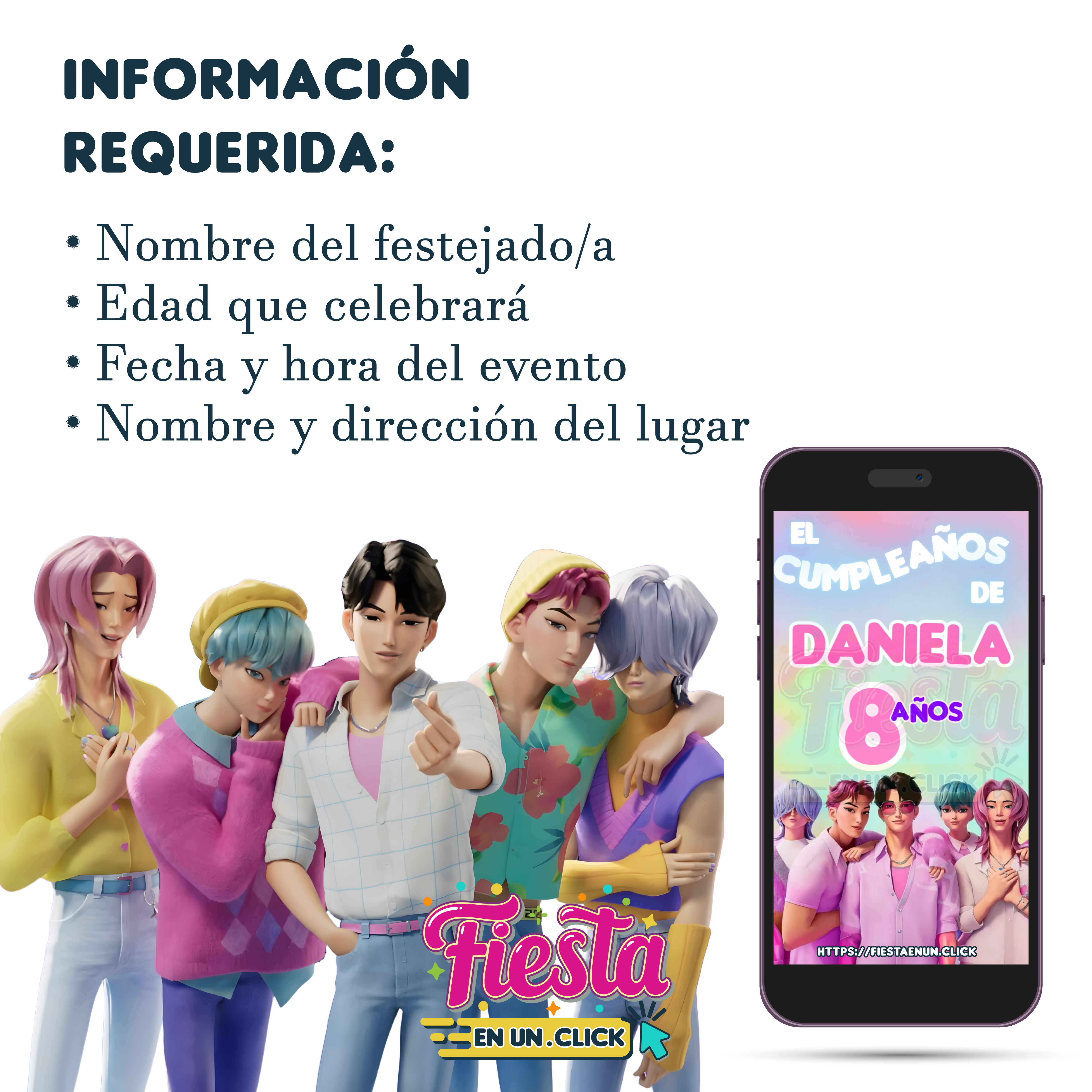 Invitación Video Saja Boys