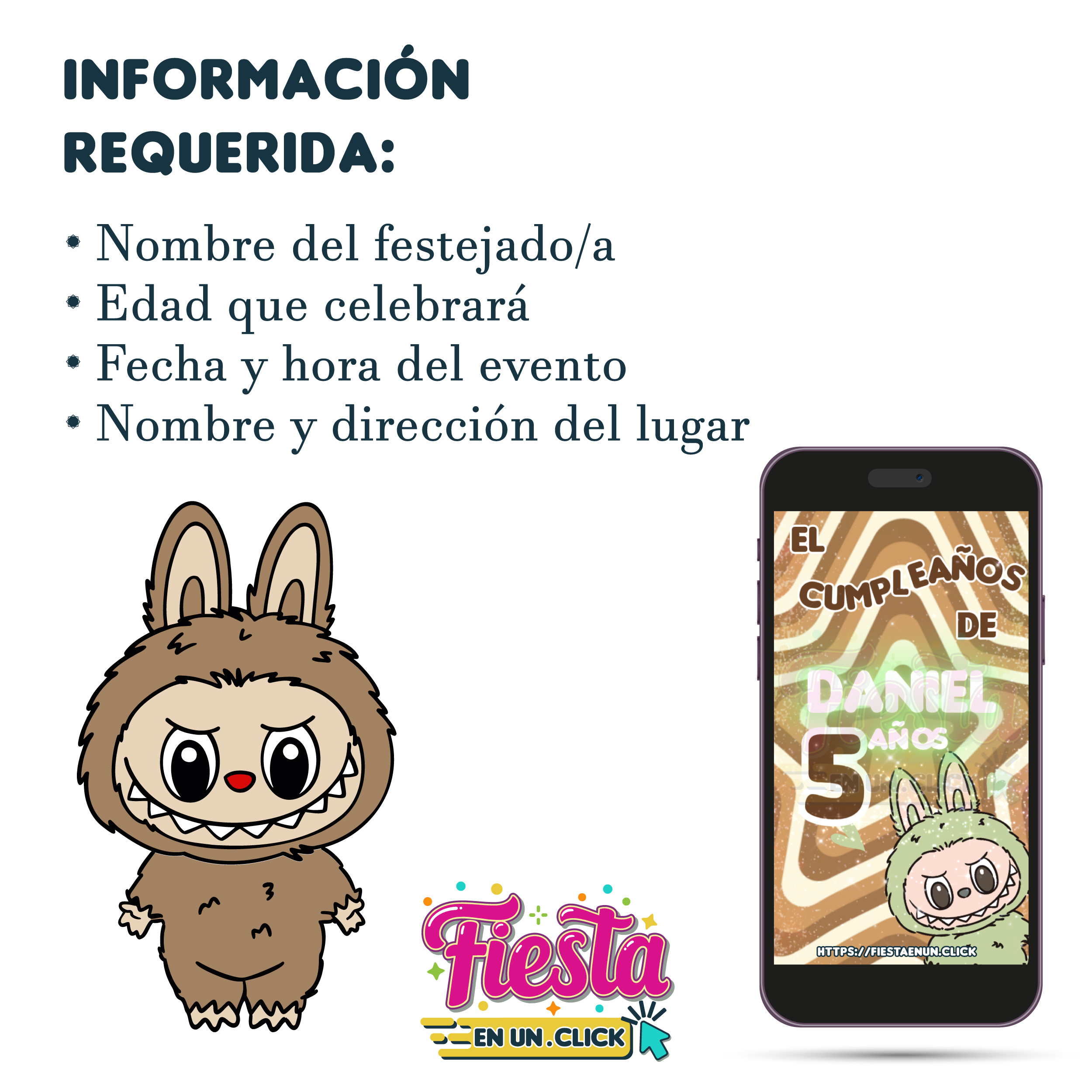 Invitación Video Labubu