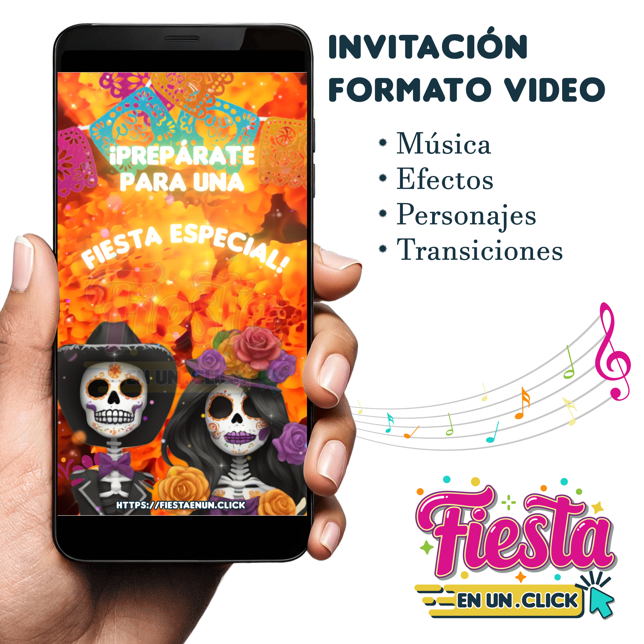 Invitación Video Día de Muertos