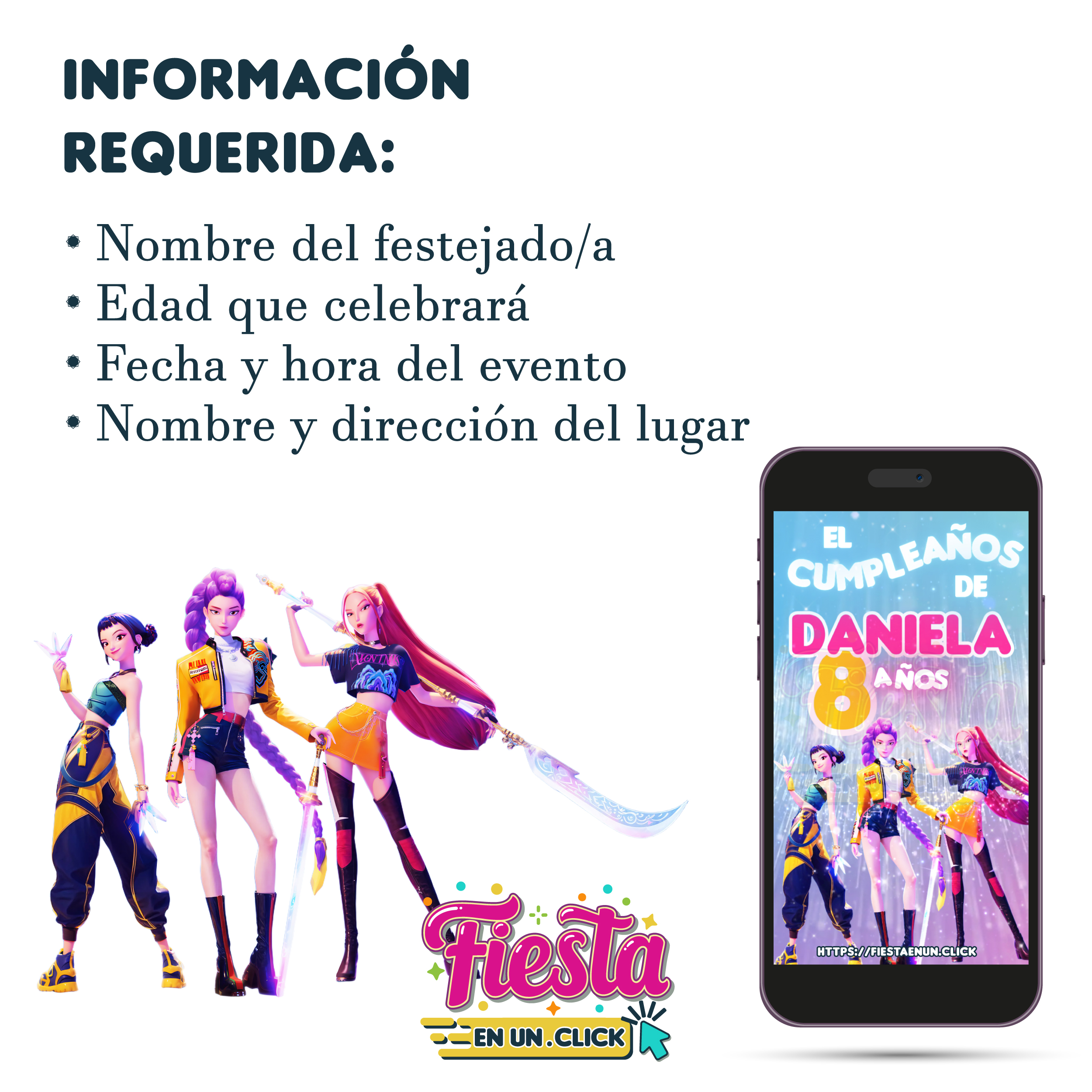 Invitación Video Guerreras K-Pop