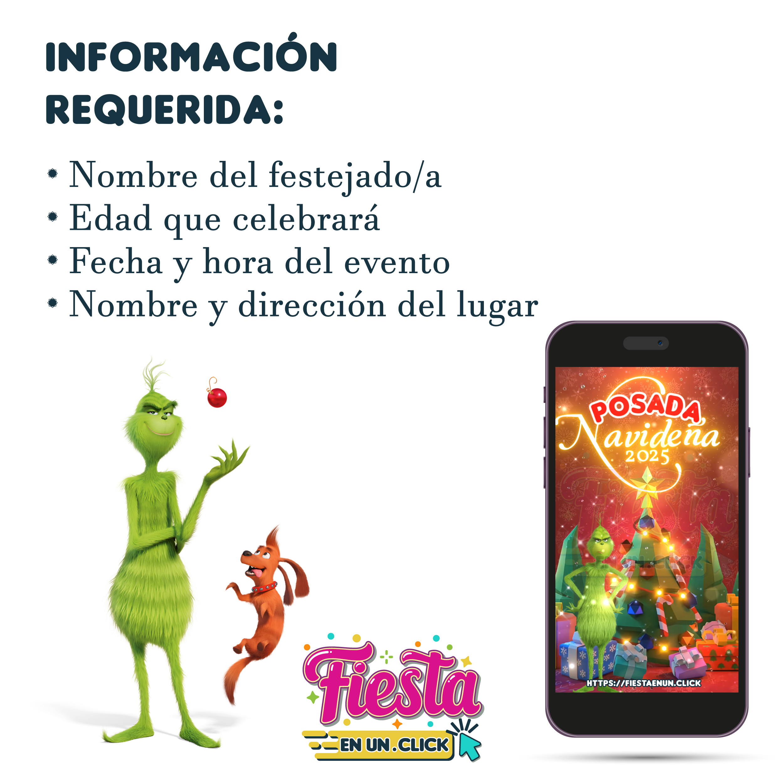 Invitación Video Mr. Grinch