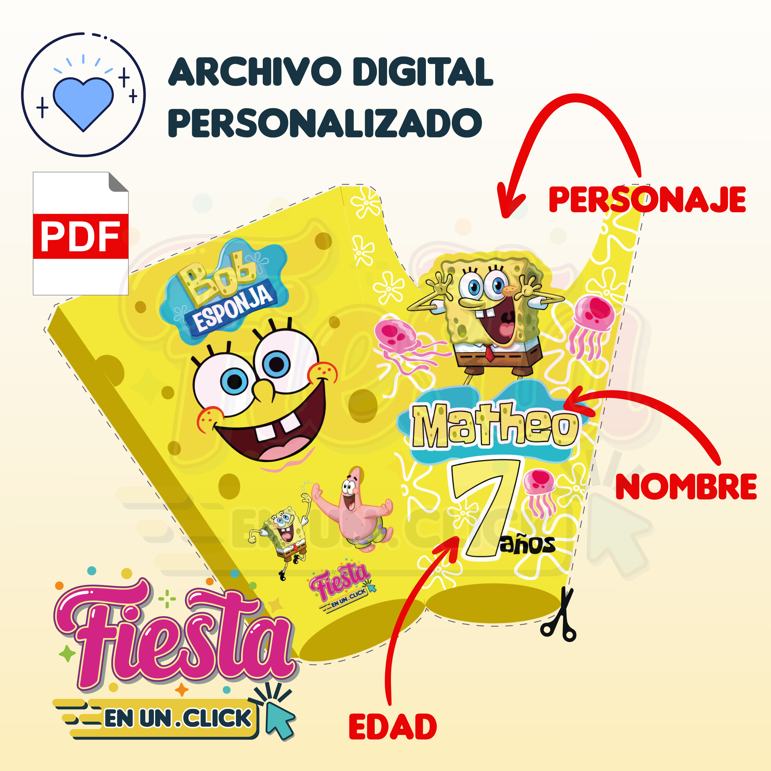 Dulcero Conito Bob Esponja