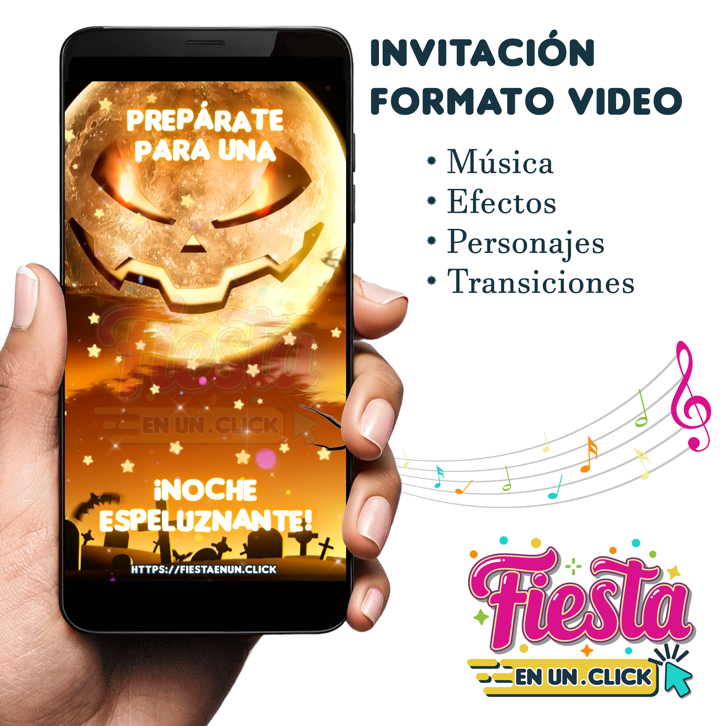 Invitación Video Halloween