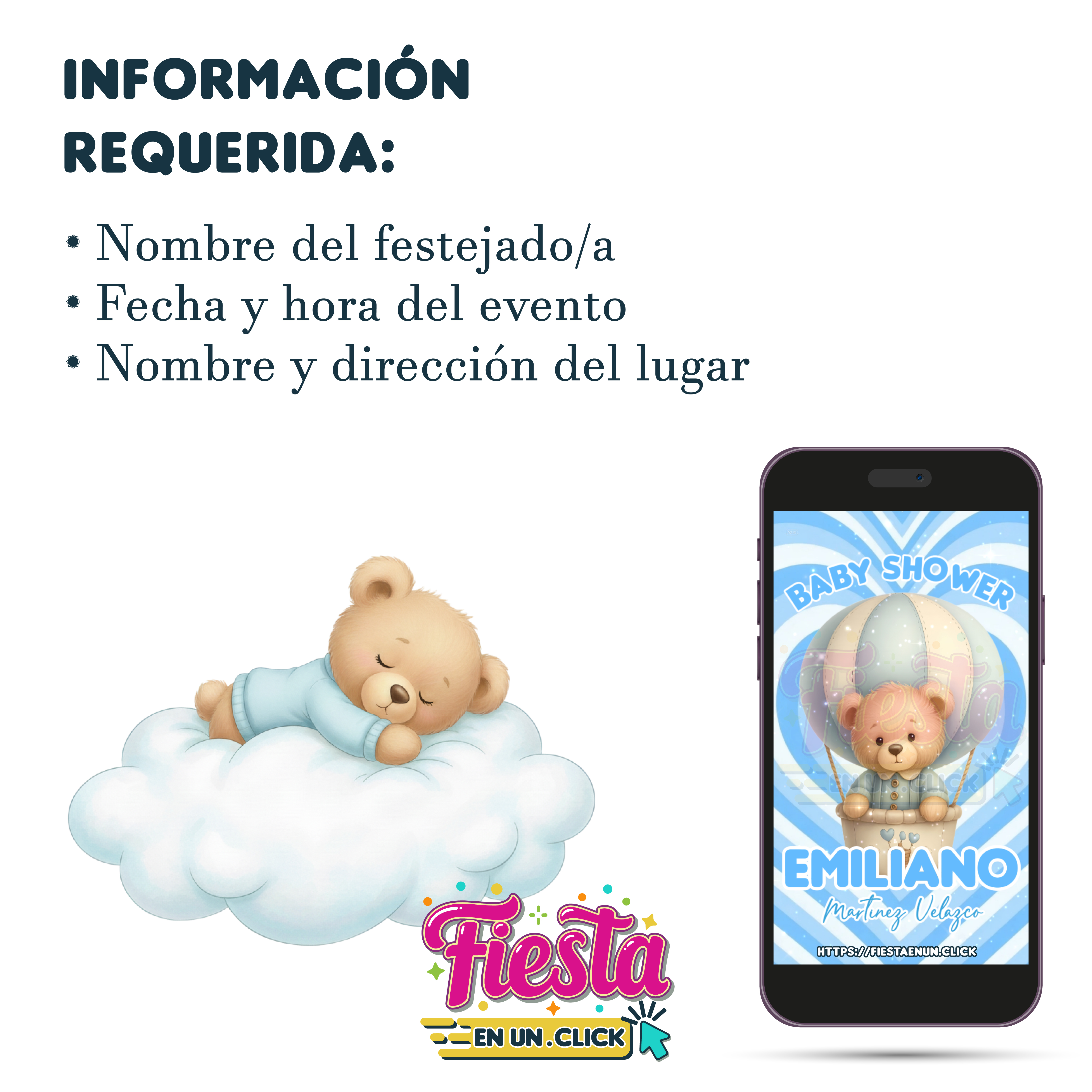 Invitación Video Baby Shower