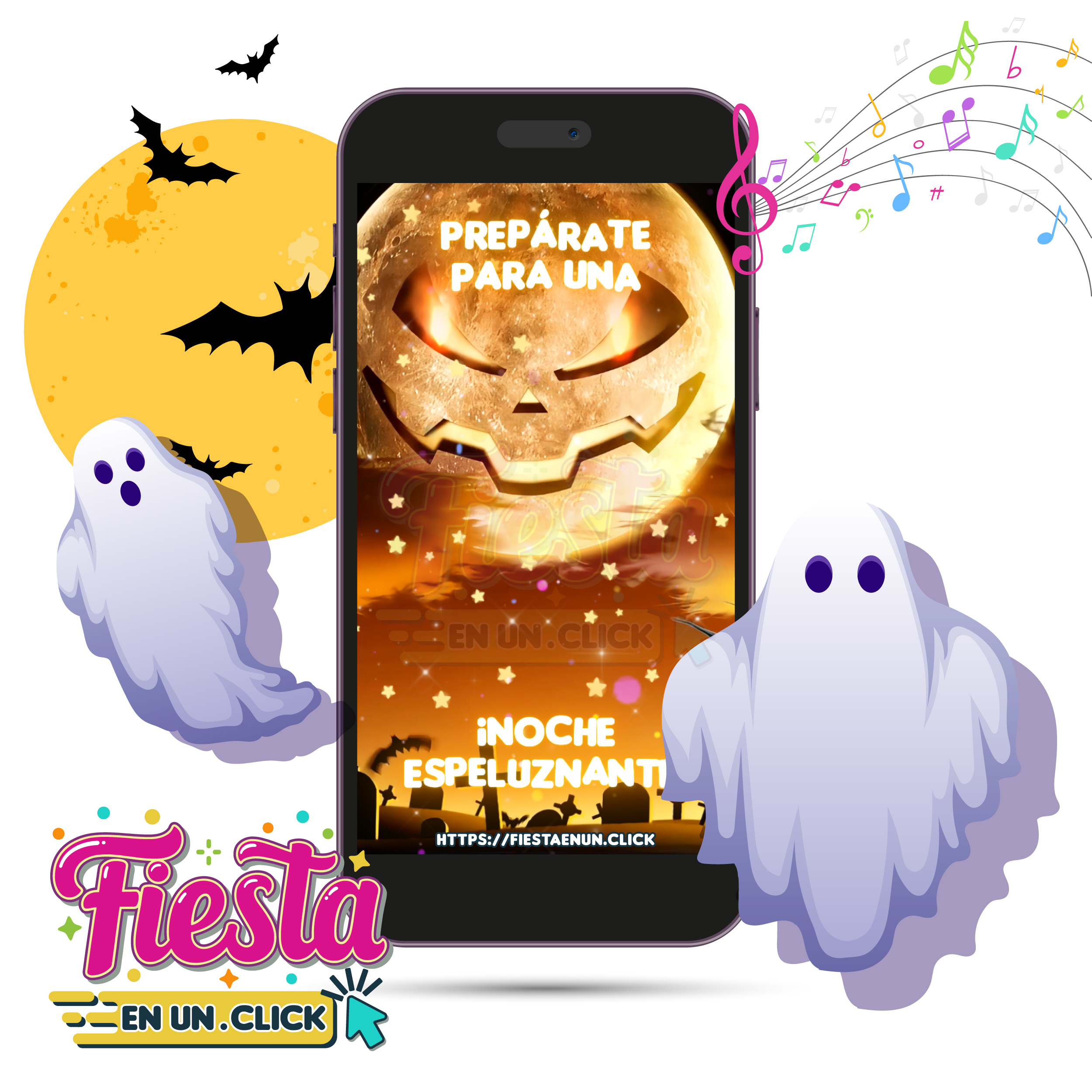Invitación Video Halloween