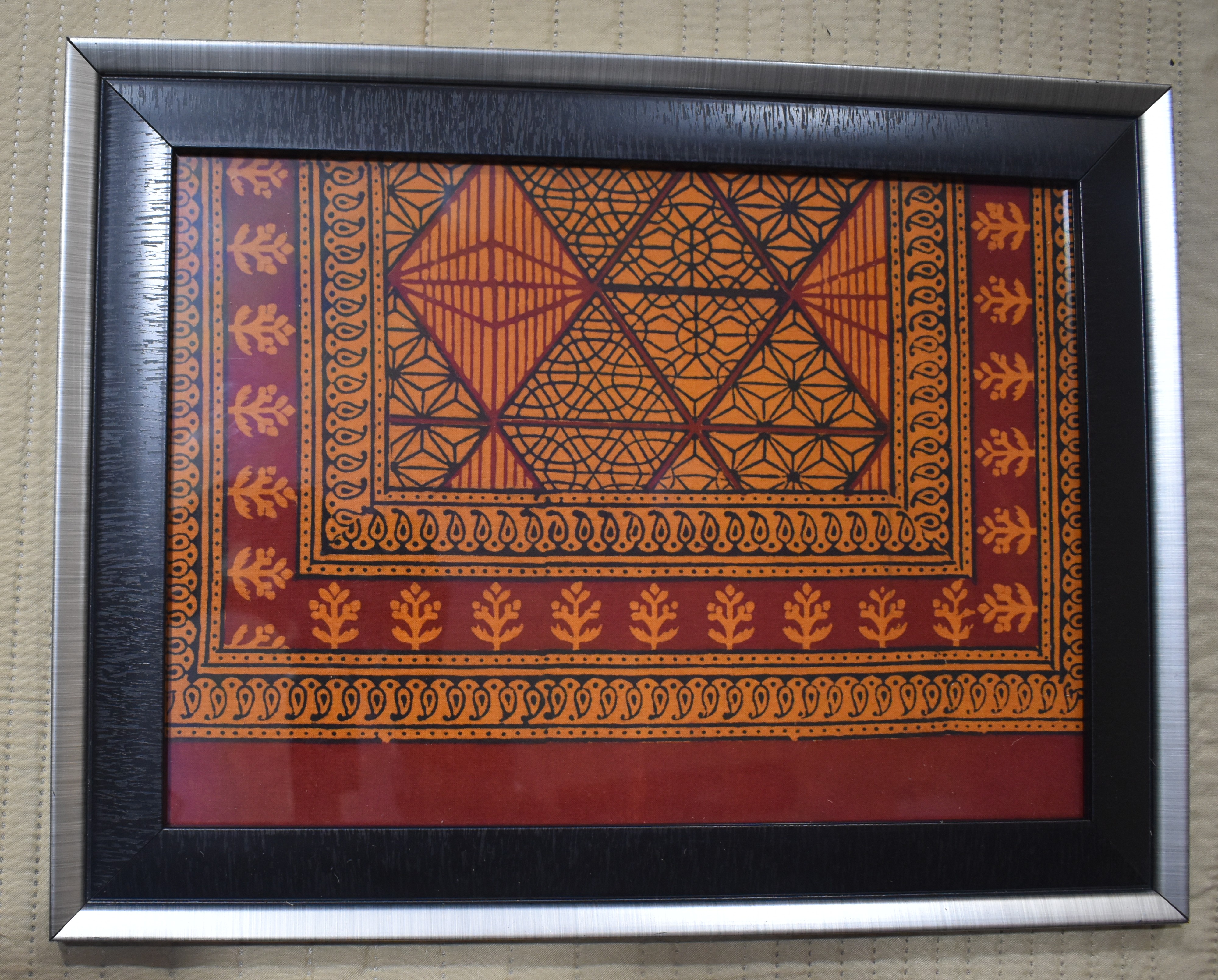 Handcrafted Geometric Art Frame