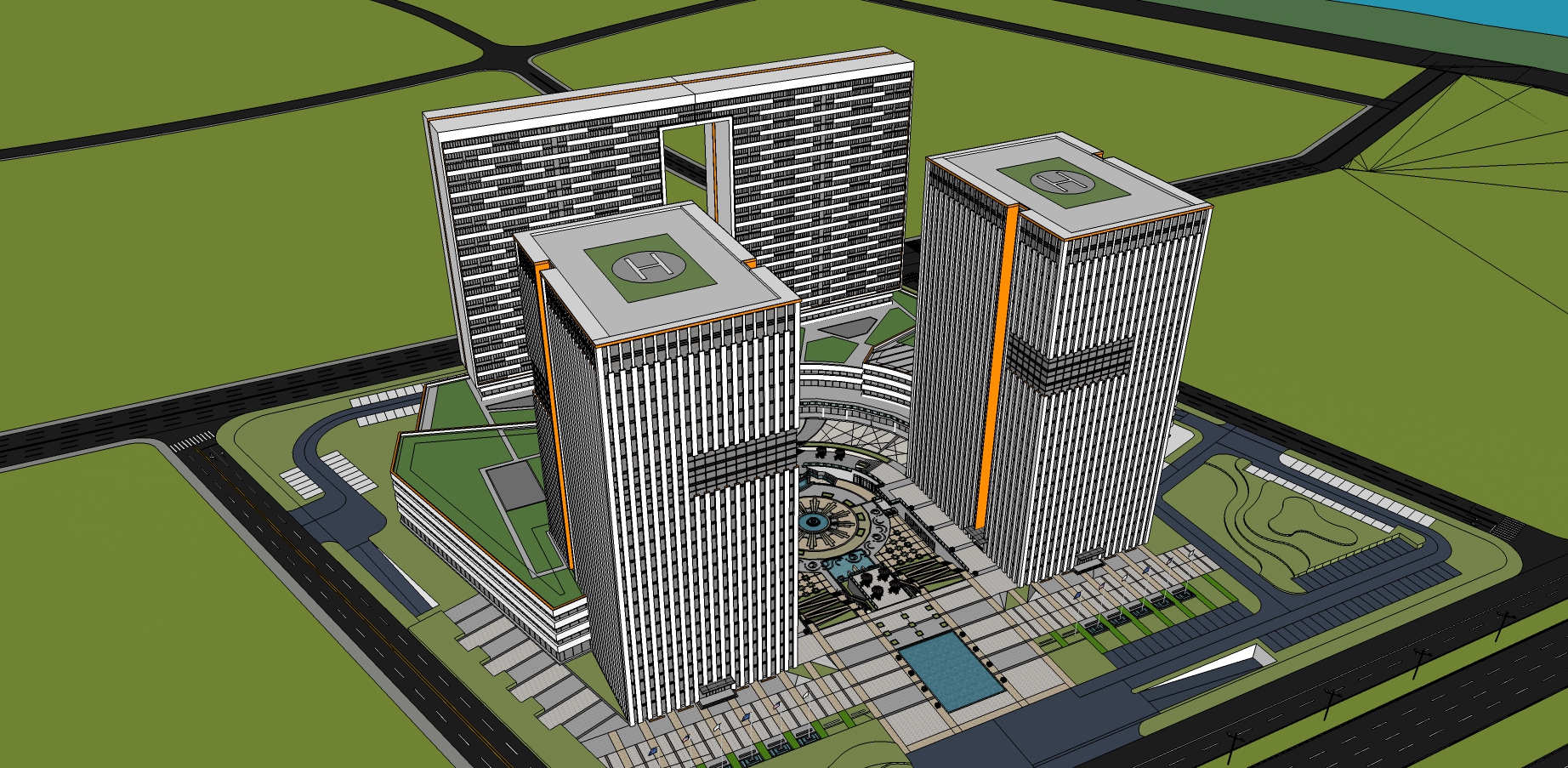 Multistorey office building model 1