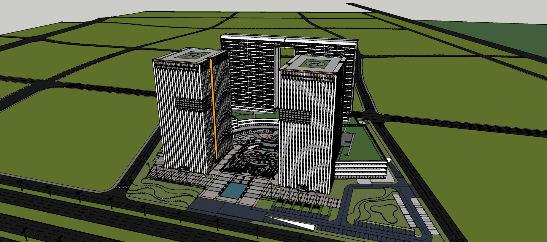 Multistorey office building model 1