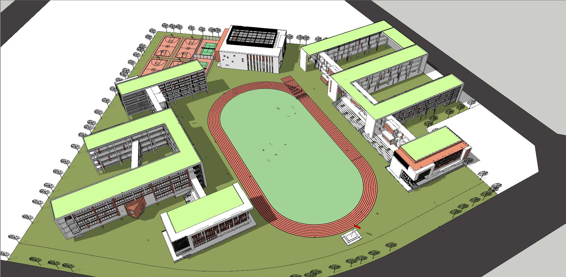 School campus model 04