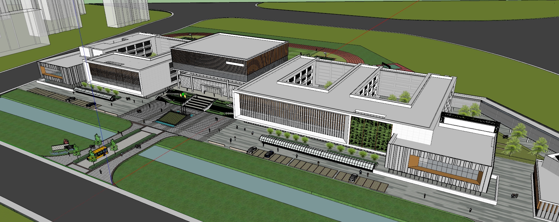 School campus model 01