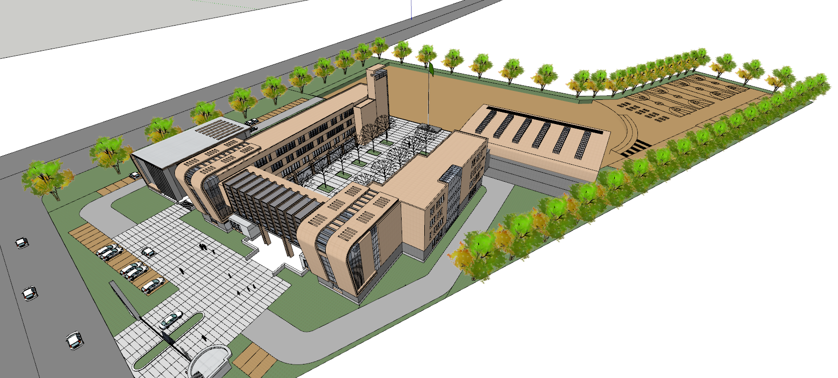 School campus model 80