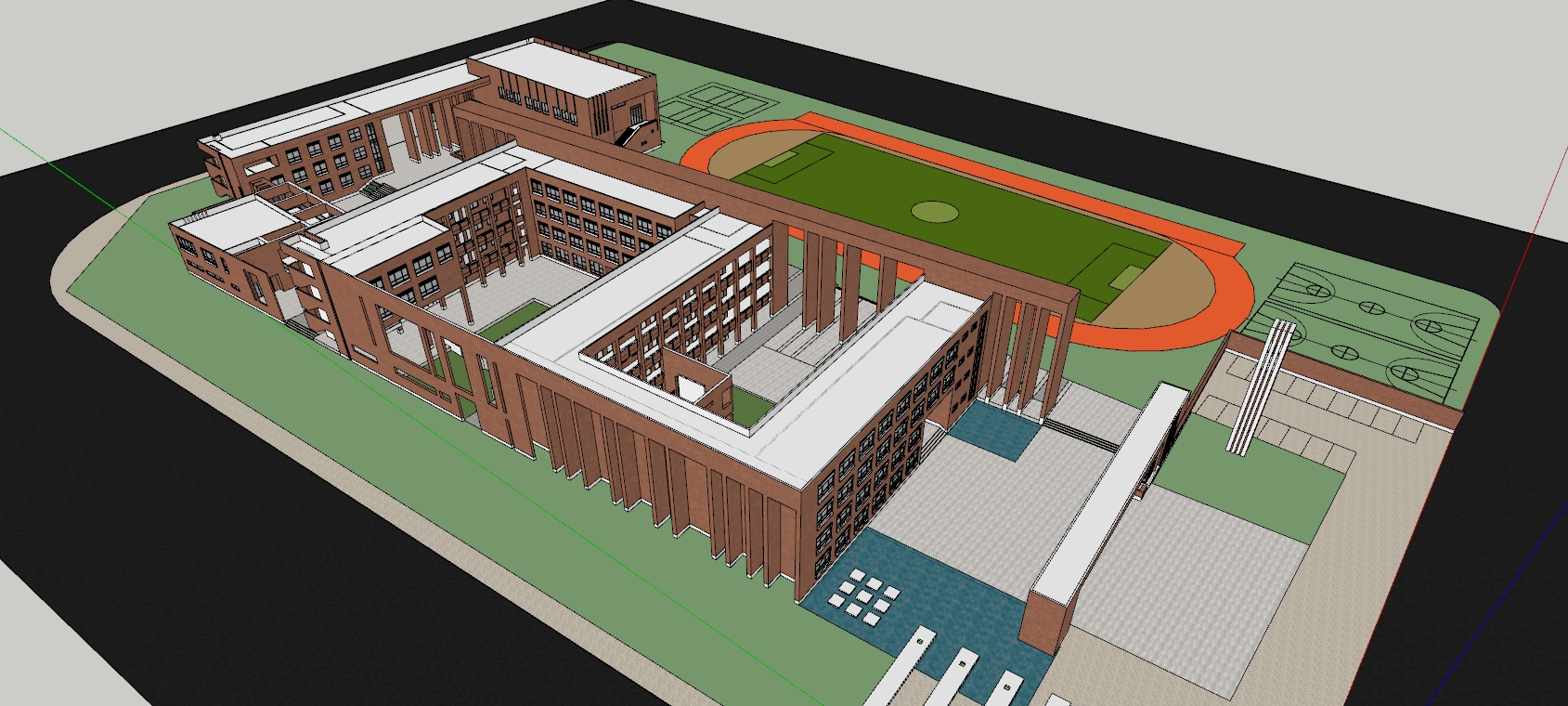 School campus model 06