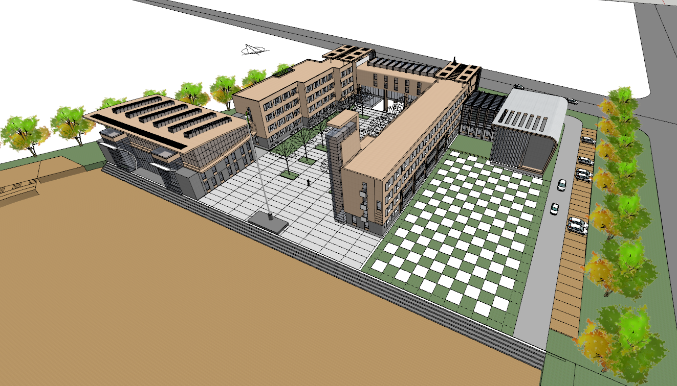 School campus model 80