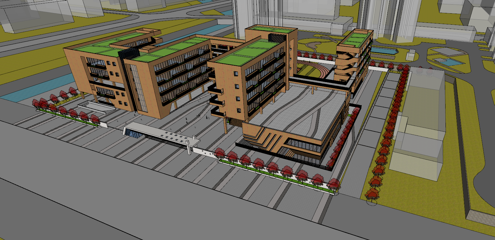 School campus model 115